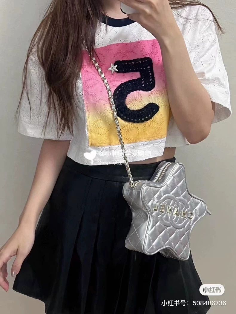 Chanel Chanel Hollow-out logo short sleeves Nextarrow-2505 Size XS / US 0-2 / IT 36-38 - 7 Thumbnail