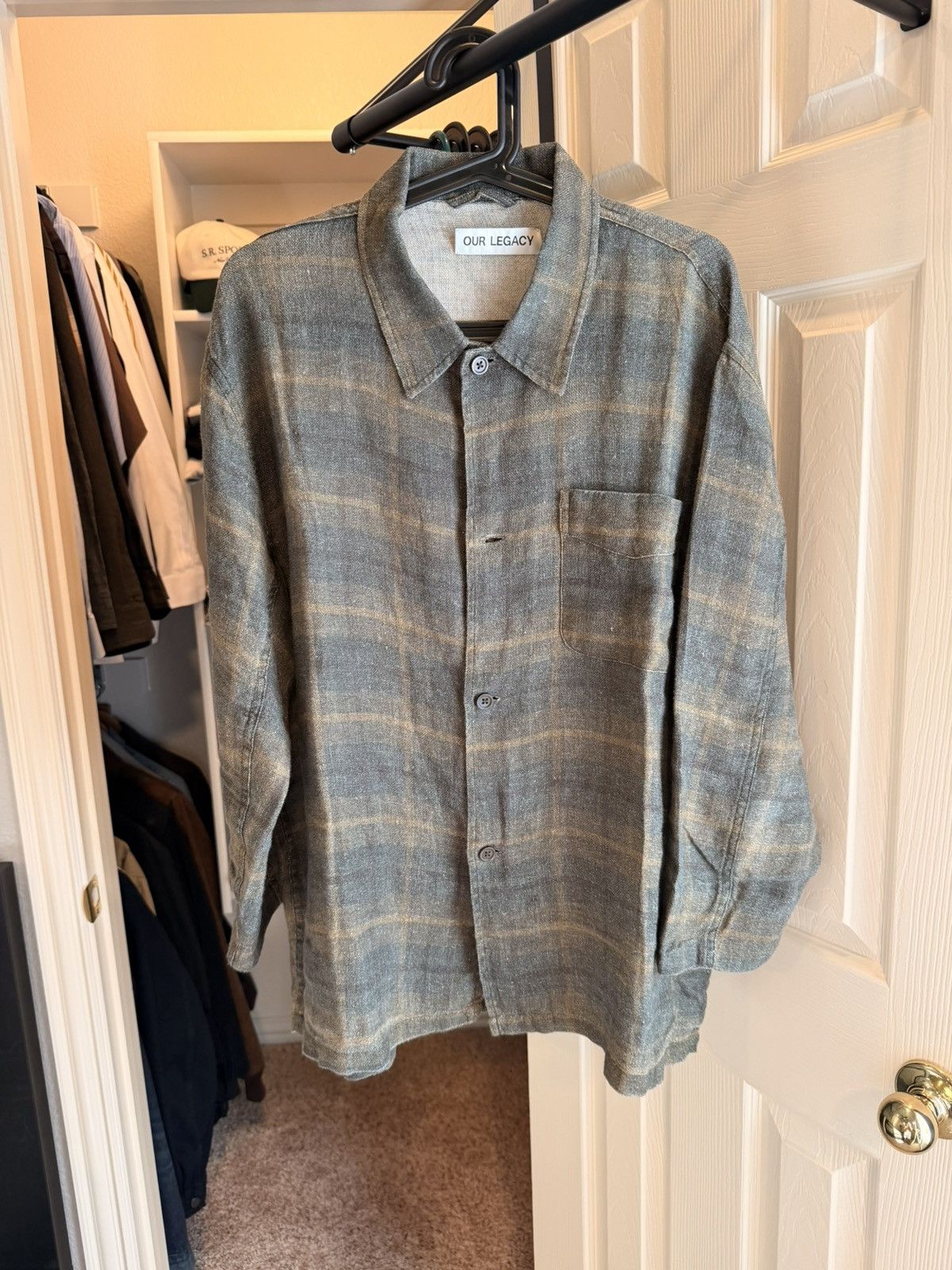 Our Legacy Our Legacy Box Shirt Green Checkered Size US S / EU 44-46 / 1 - 1 Thumbnail