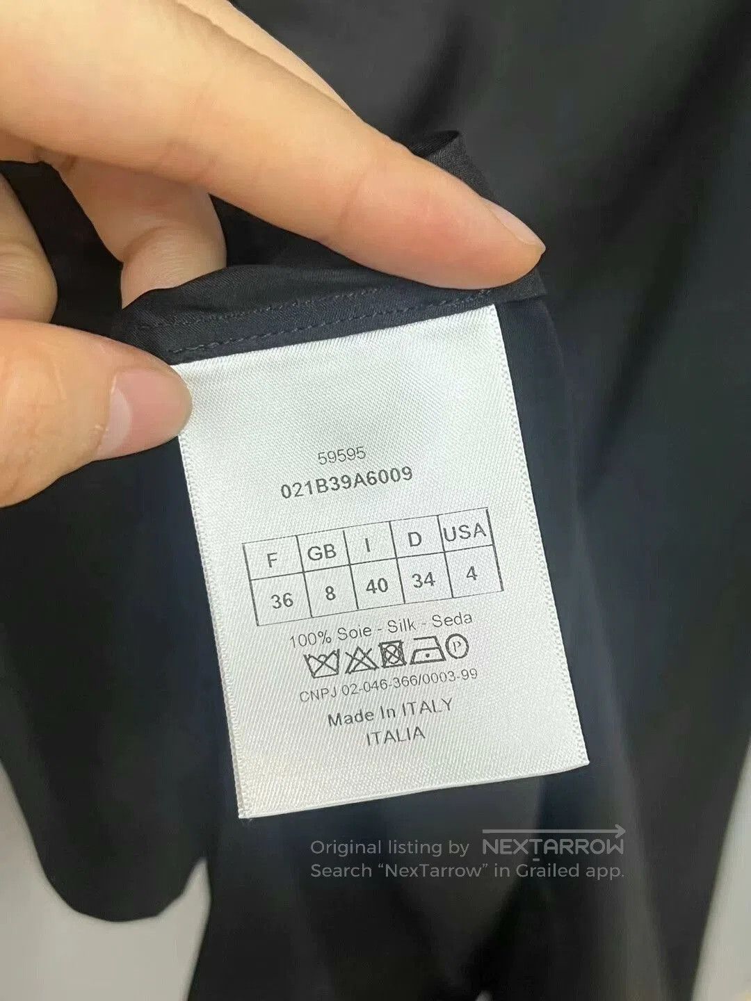 Dior Dior Silk Bee Shirt in Black. Size S / US 4 / IT 40 - 5 Thumbnail