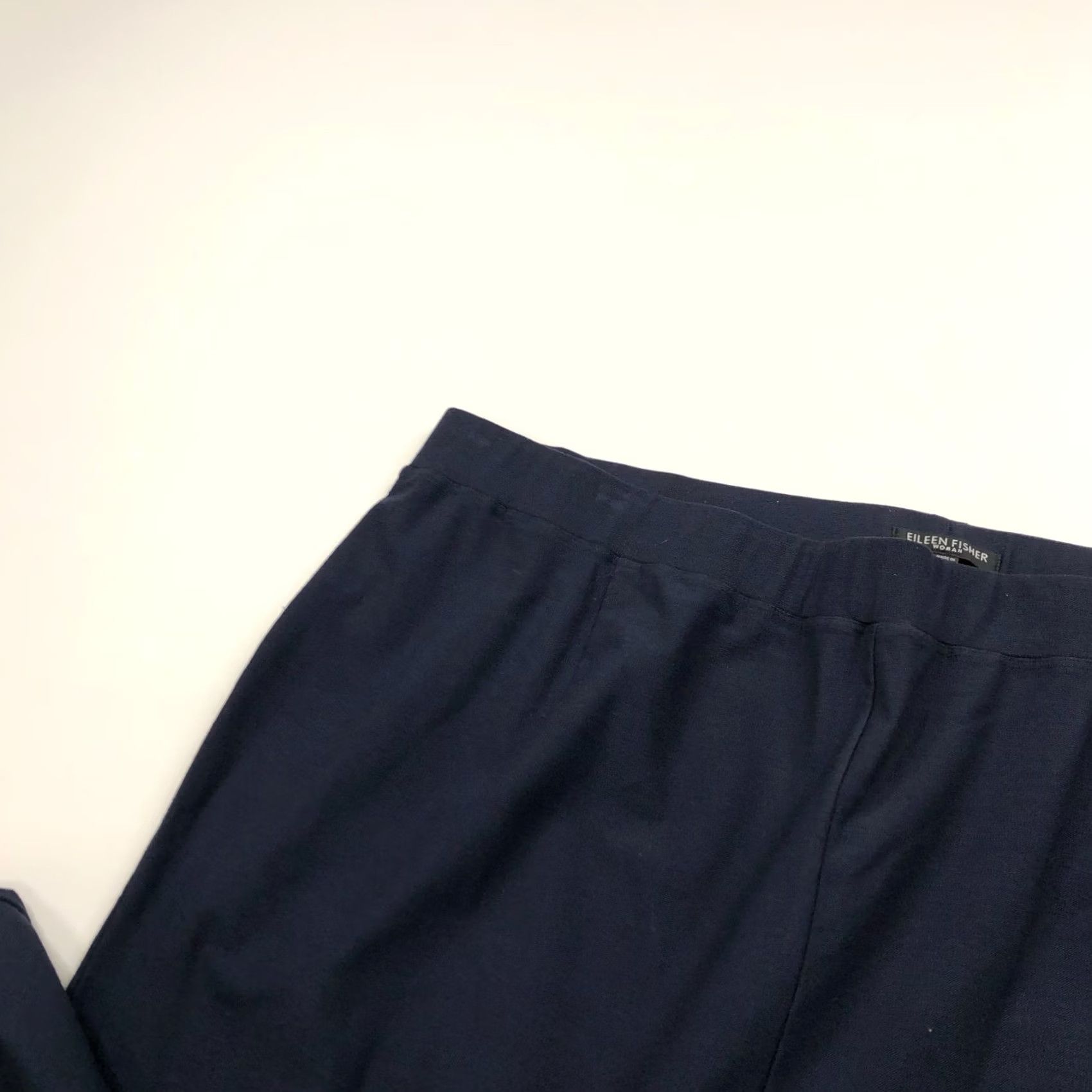 Eileen Fisher Eileen Fisher Crepe Pull On Plus 2X High Rise Viscose Pants Blue Size 40" / US 18 - 6 Thumbnail