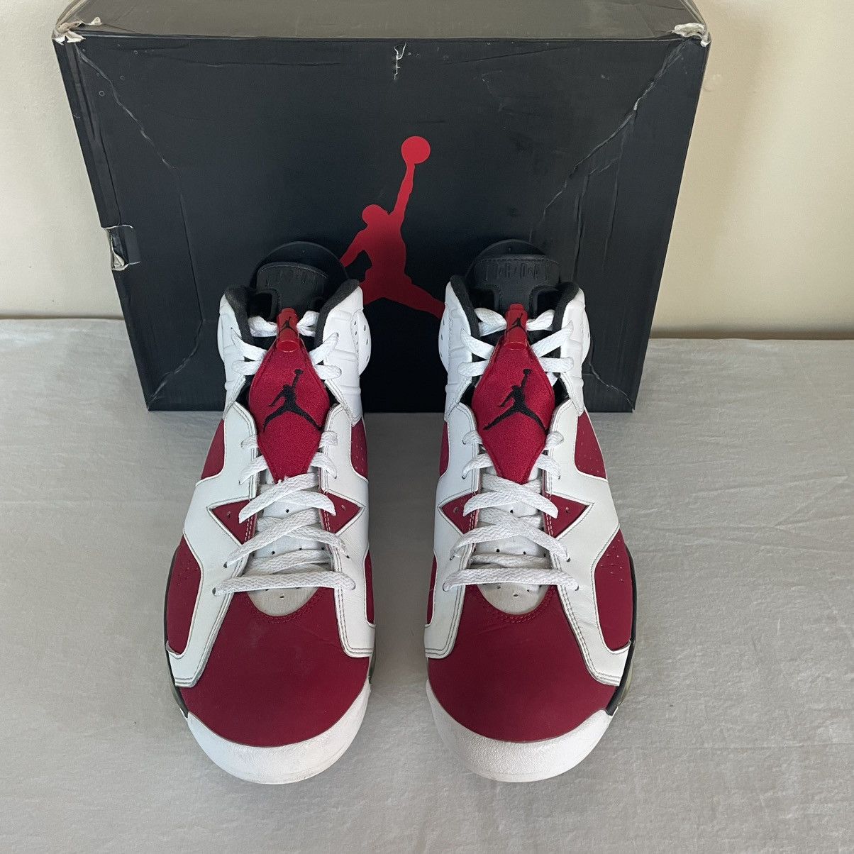 Jordan Brand × Nike Nike Air Jordan 6 Retro Carmine 2014 Mens US Size 12 Size US 12 / EU 45 - 3 Thumbnail