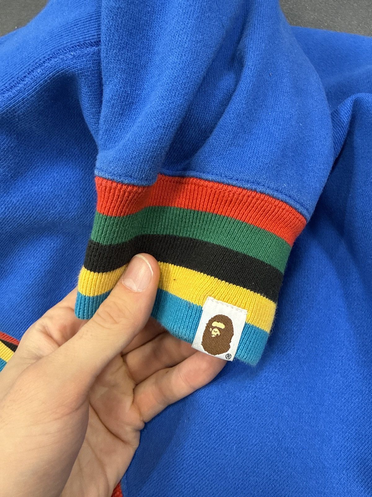 Bape Bape Shark Pullover Blue Size US XL / EU 56 / 4 - 3 Thumbnail