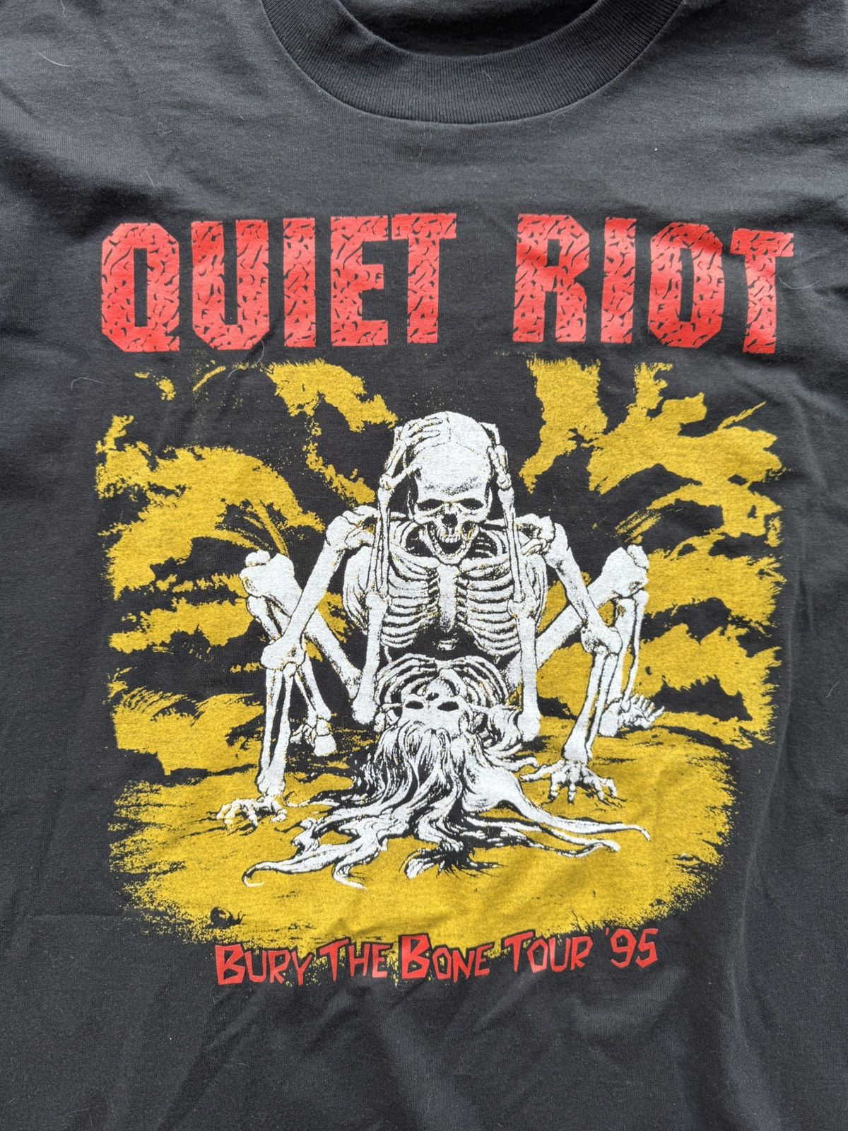 Band Tees × Vintage Vintage 1995 Quiet Riot “Bury The Bone” Tour Tee Size US XL / EU 56 / 4 - 2 Thumbnail