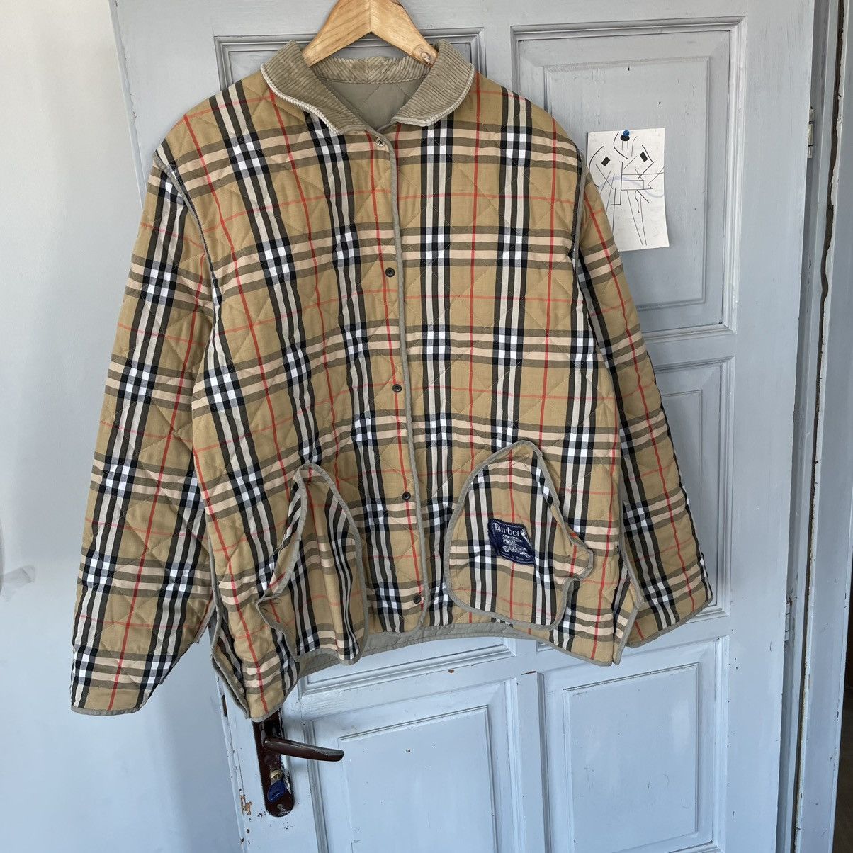 Burberry Vintage Burberrys Quilted Jacket Nova Check C61 Size M / US 6-8 / IT 42-44 - 3 Thumbnail