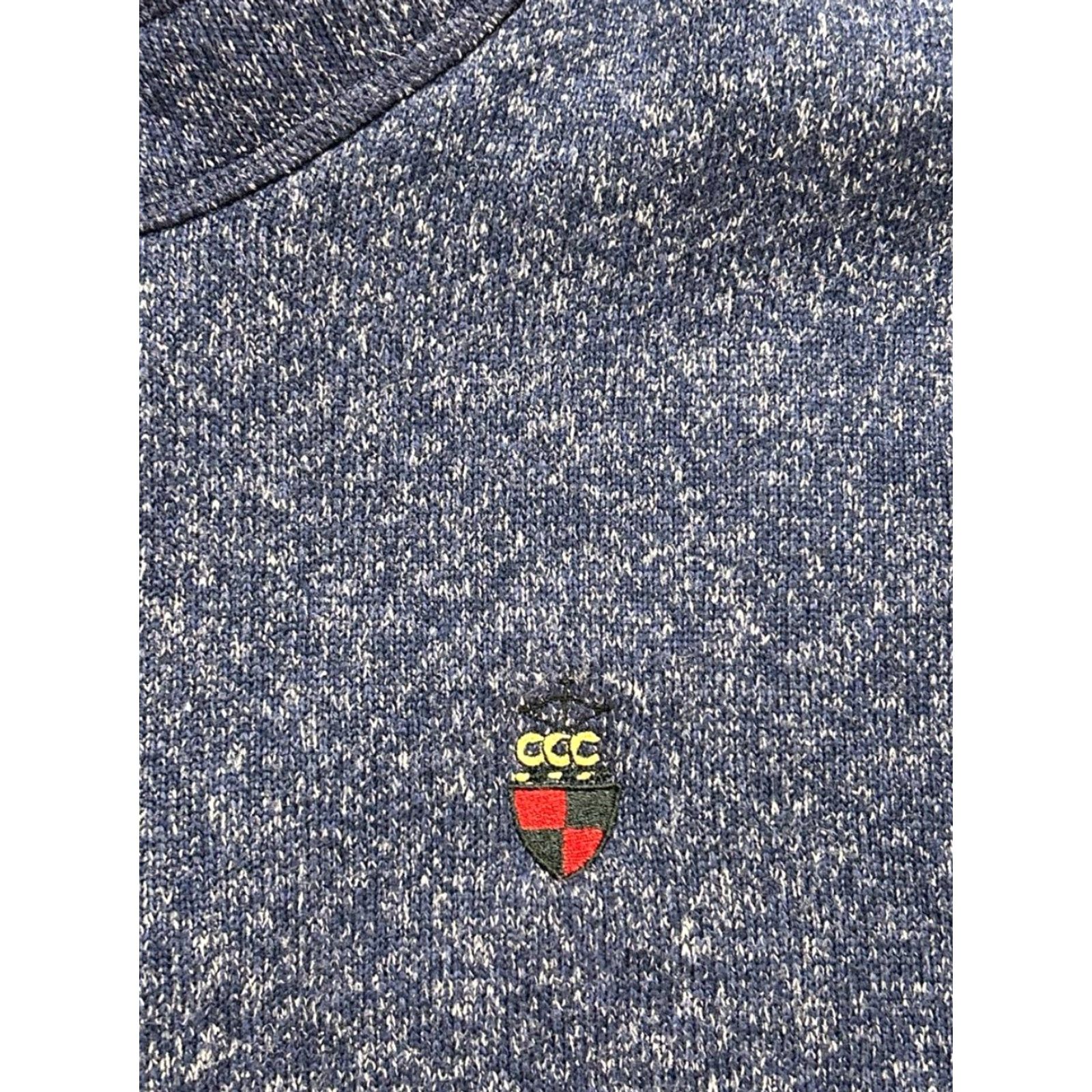Peter Millar Peter Millar Sweater Mens XL Blue Golf Quarter Zip Logo Pullover Size US XL / EU 56 / 4 - 3 Thumbnail