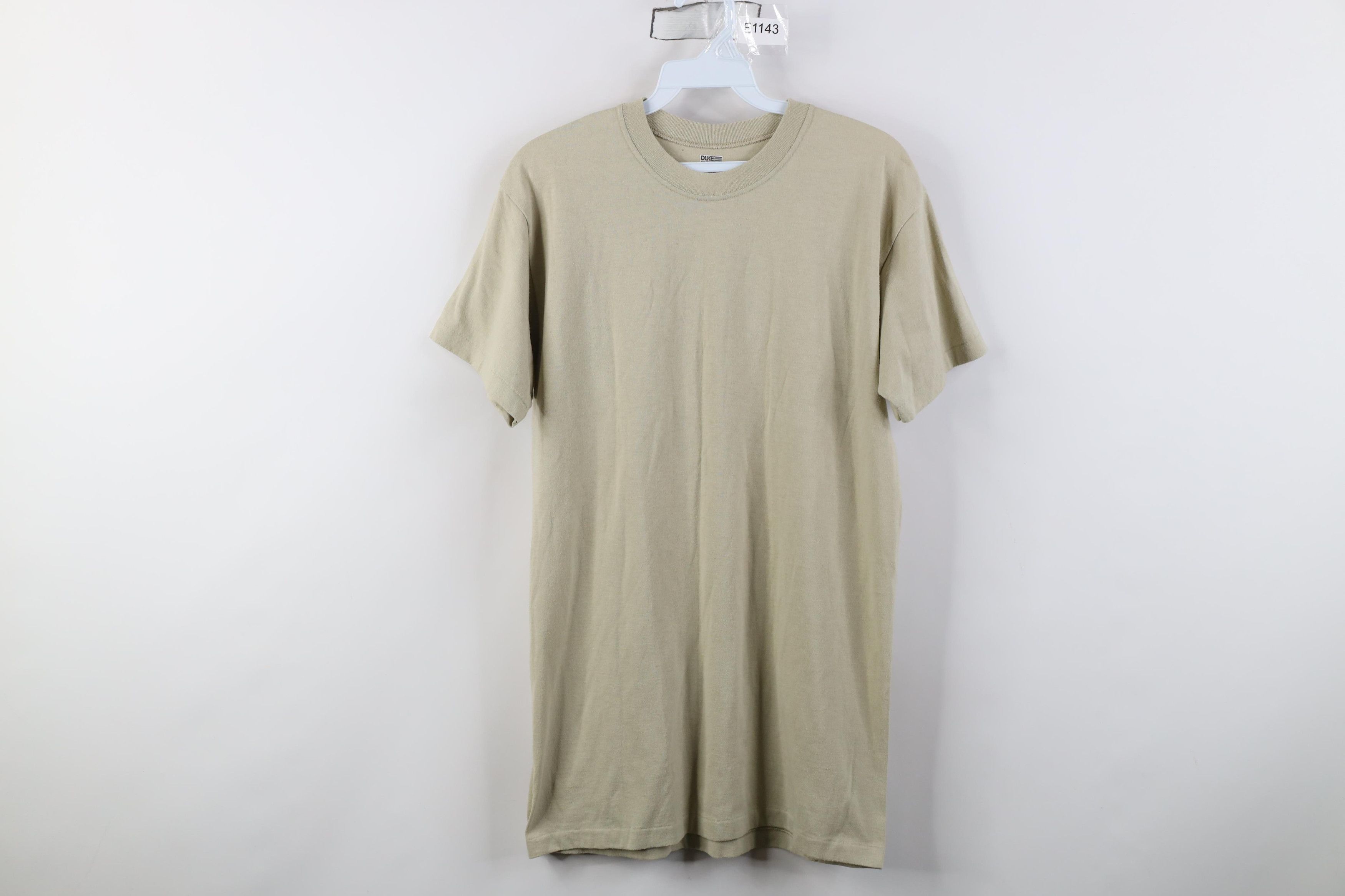 Vintage Vintage USGI Blank Knit Short Sleeve T-Shirt Beige USA Size US M / EU 48-50 / 2 - 1 Thumbnail