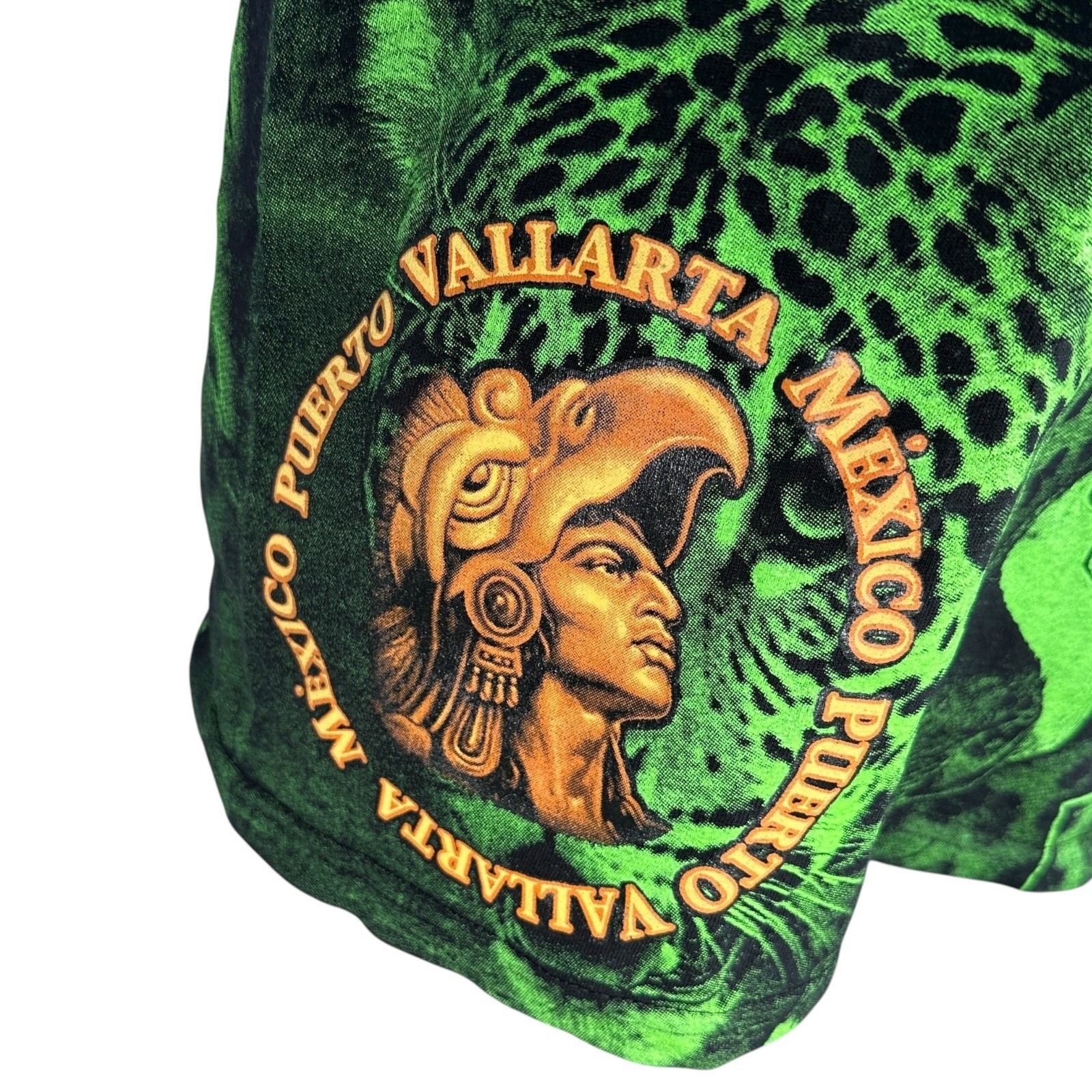Other Y2K Vallarta Mexico Animals AOP T-Shirt Men M Green Wildlife Size US M / EU 48-50 / 2 - 4 Thumbnail