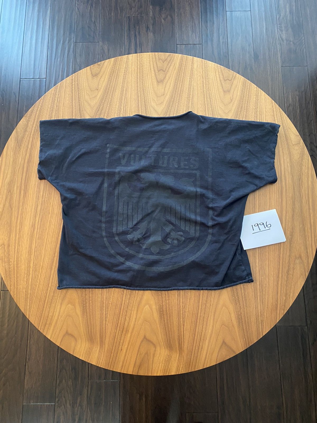 Kanye West YZY Vultures Black T-Shirt Size US S / EU 44-46 / 1 - 2 Thumbnail