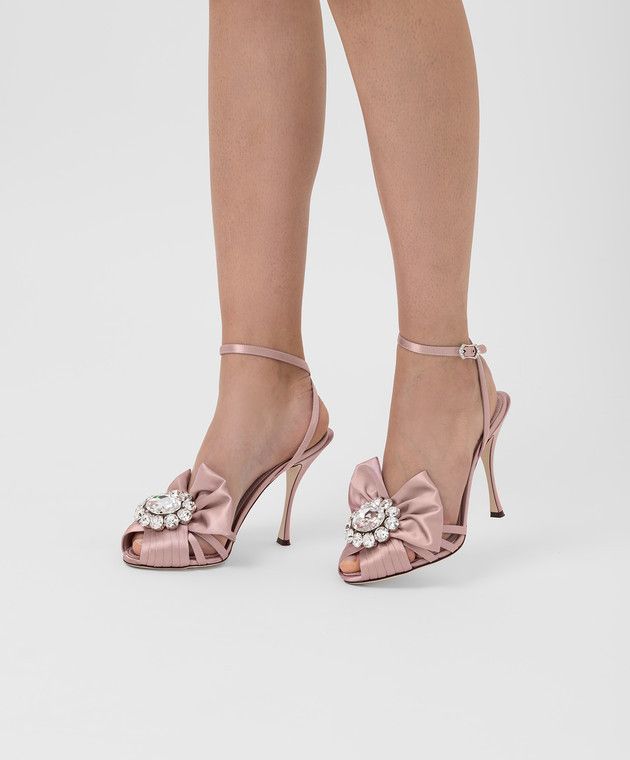 Dolce & Gabbana o1y0925 Ankle Strap Sandals in Antique Rose Size US 5 / IT 35 - 4 Thumbnail