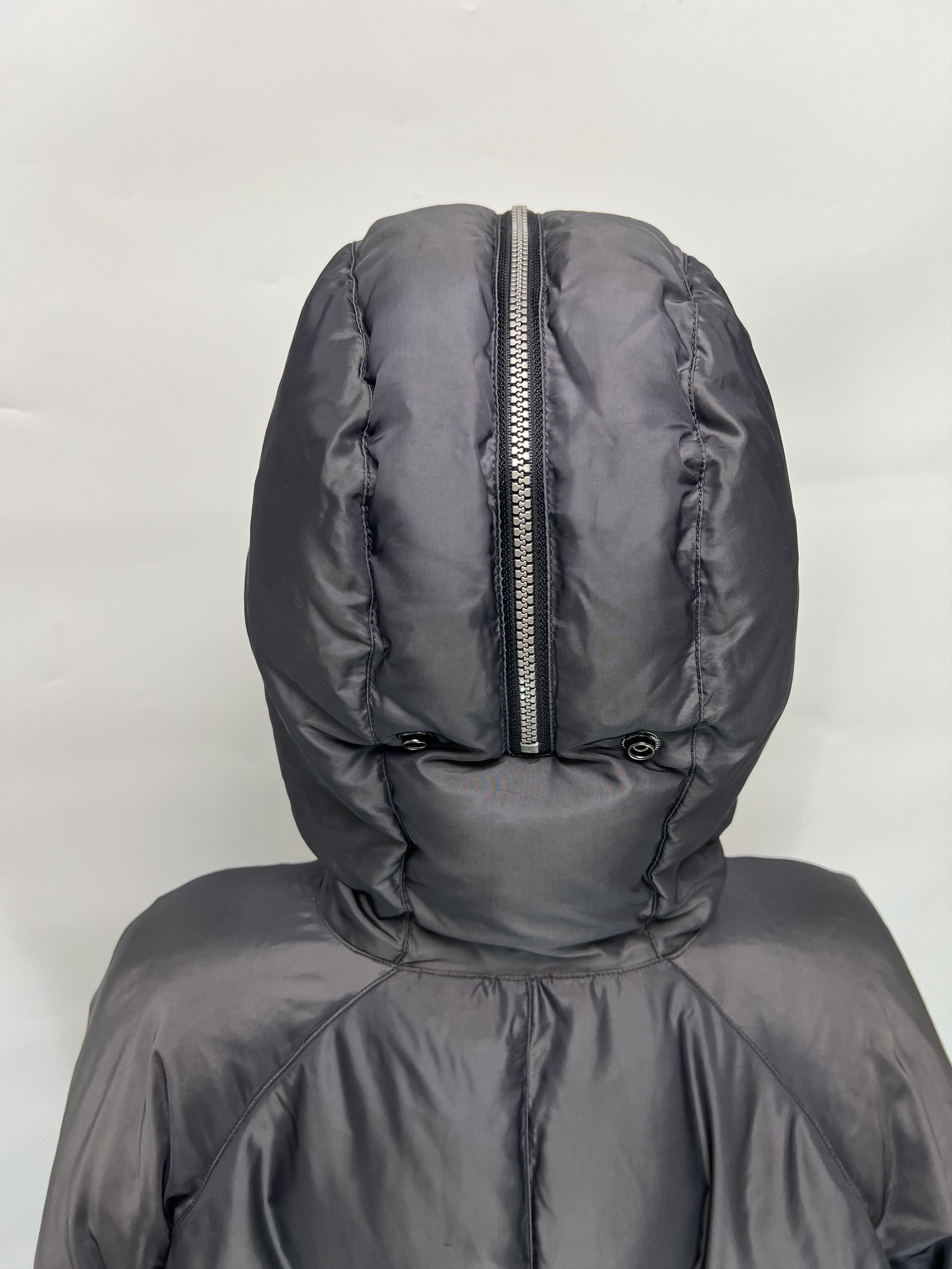 JET SET Jet Set Vintage Women's Gray Puffer Down Jacket Size L/XL Size XL / US 12-14 / IT 48-50 - 5 Thumbnail