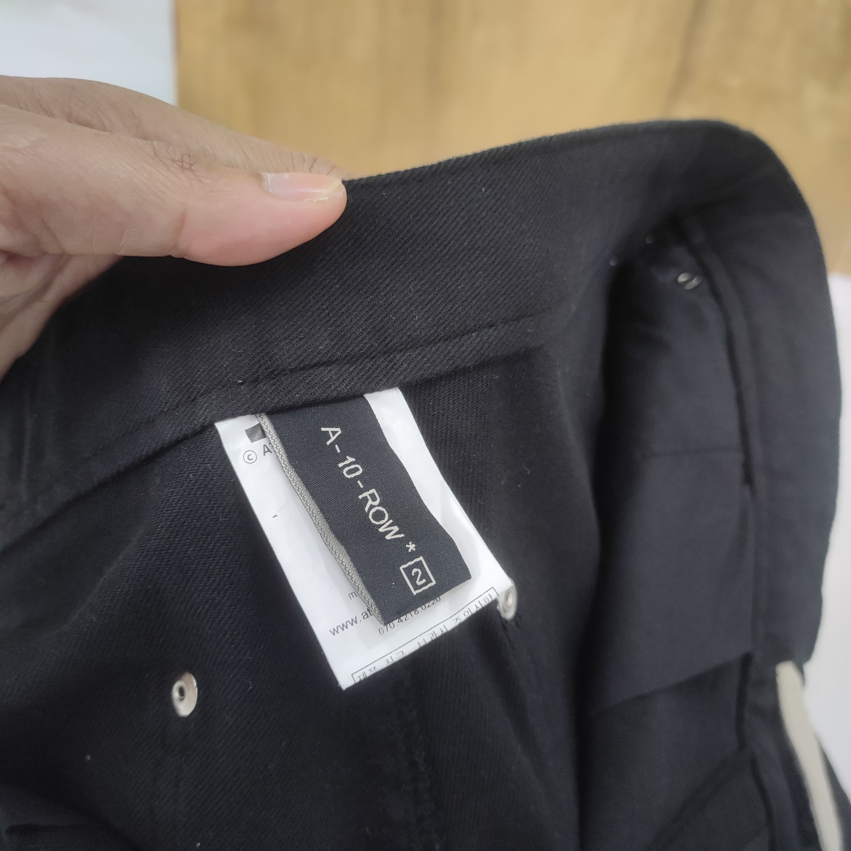 Japanese Brand A-10 BLACK DOUBLE KNEE CARGO PANTS Size US 34 / EU 50 - 13 Thumbnail