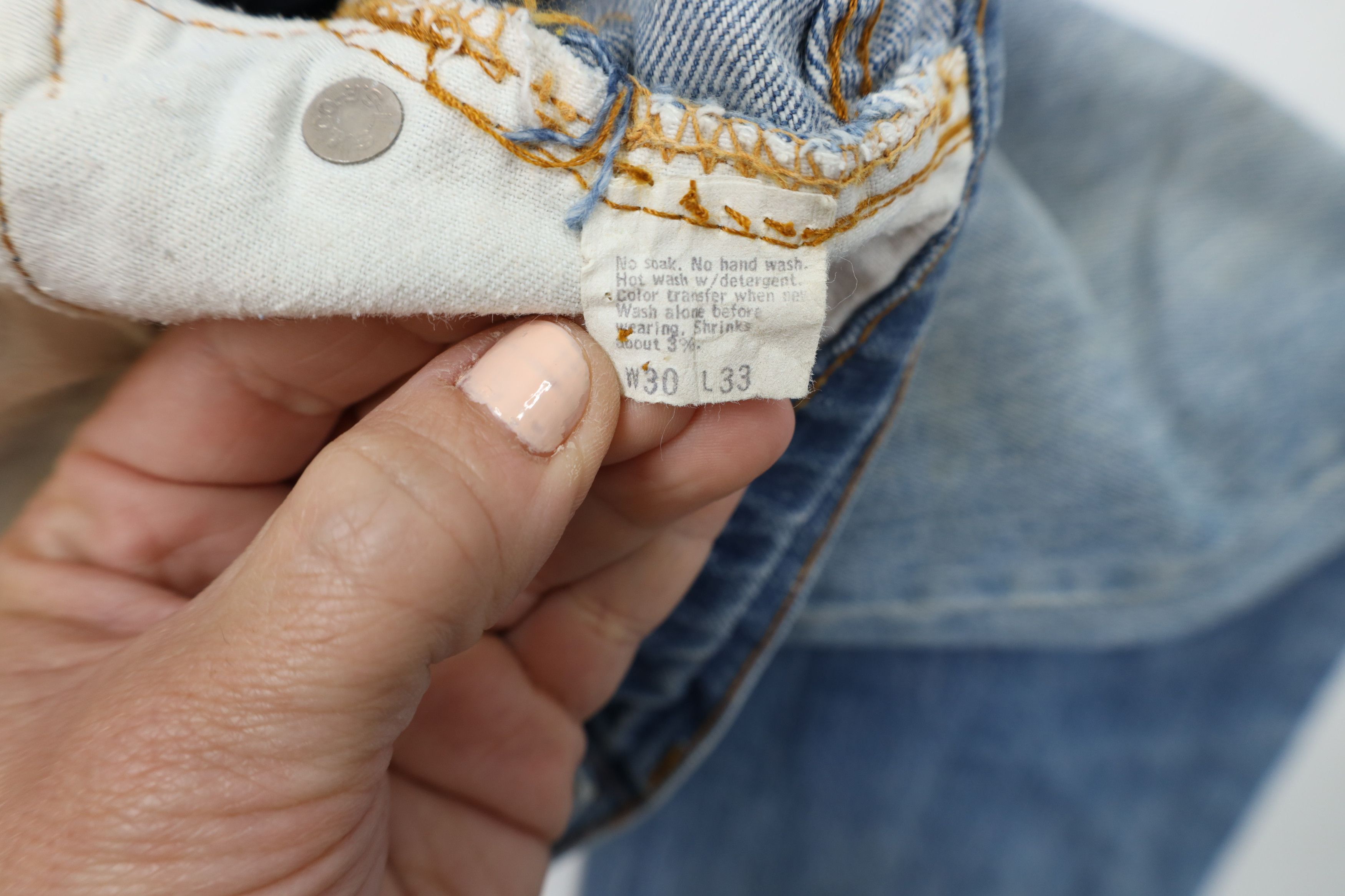 Levi's × Vintage Vintage 70s Levis 505 0217 Regular Fit Denim Jeans USA Talon Size US 30 / EU 46 - 9 Thumbnail