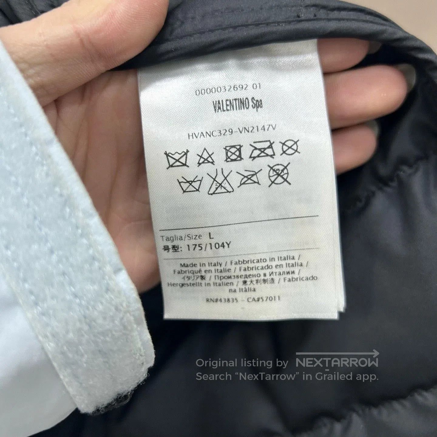 valentino color-blocked quilted jacket.