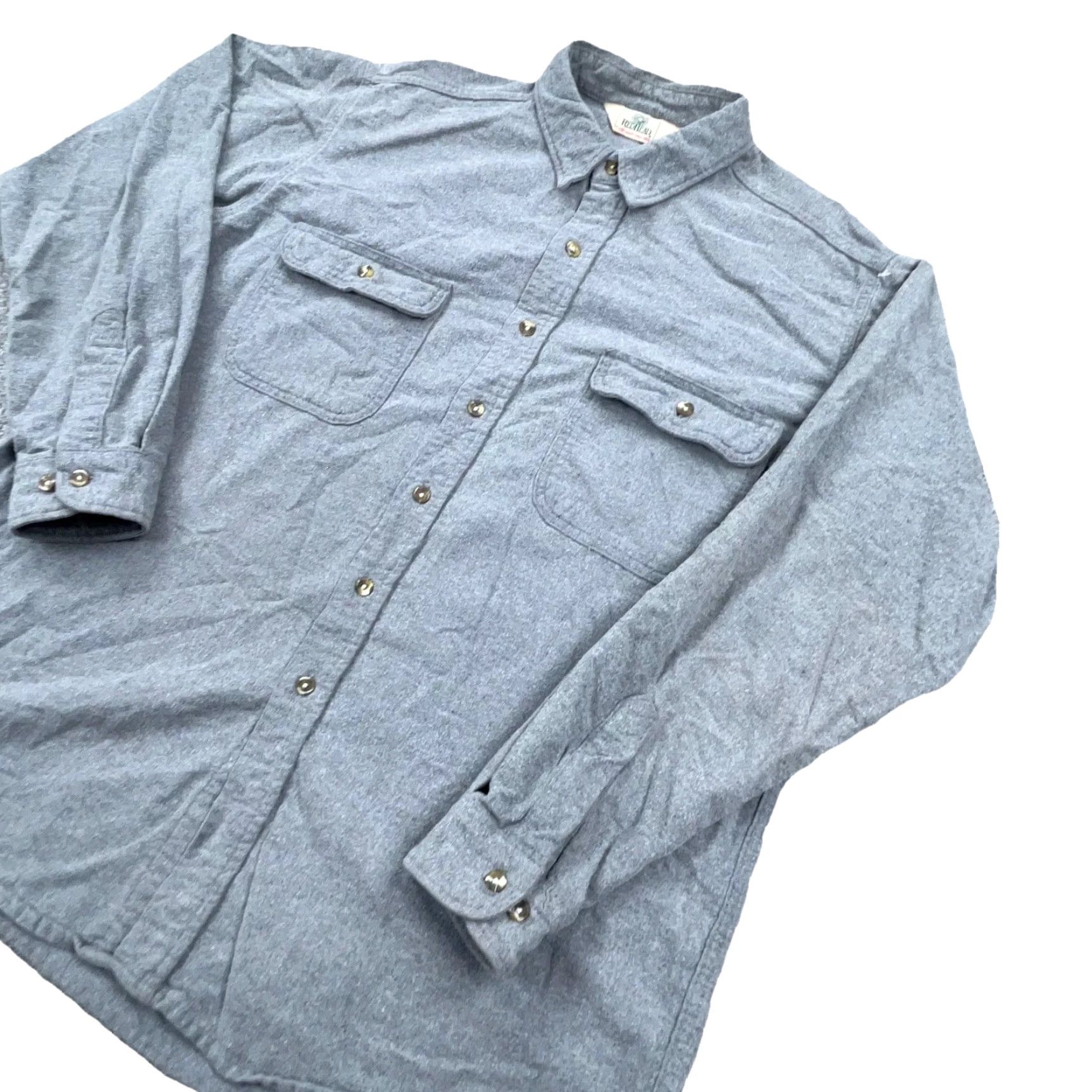 Vintage VINTAGE RedHead Shirt Men XL Gray Button Up Chamois Cloth Thick Heavy Camp Y2K Size US XL / EU 56 / 4 - 3 Thumbnail
