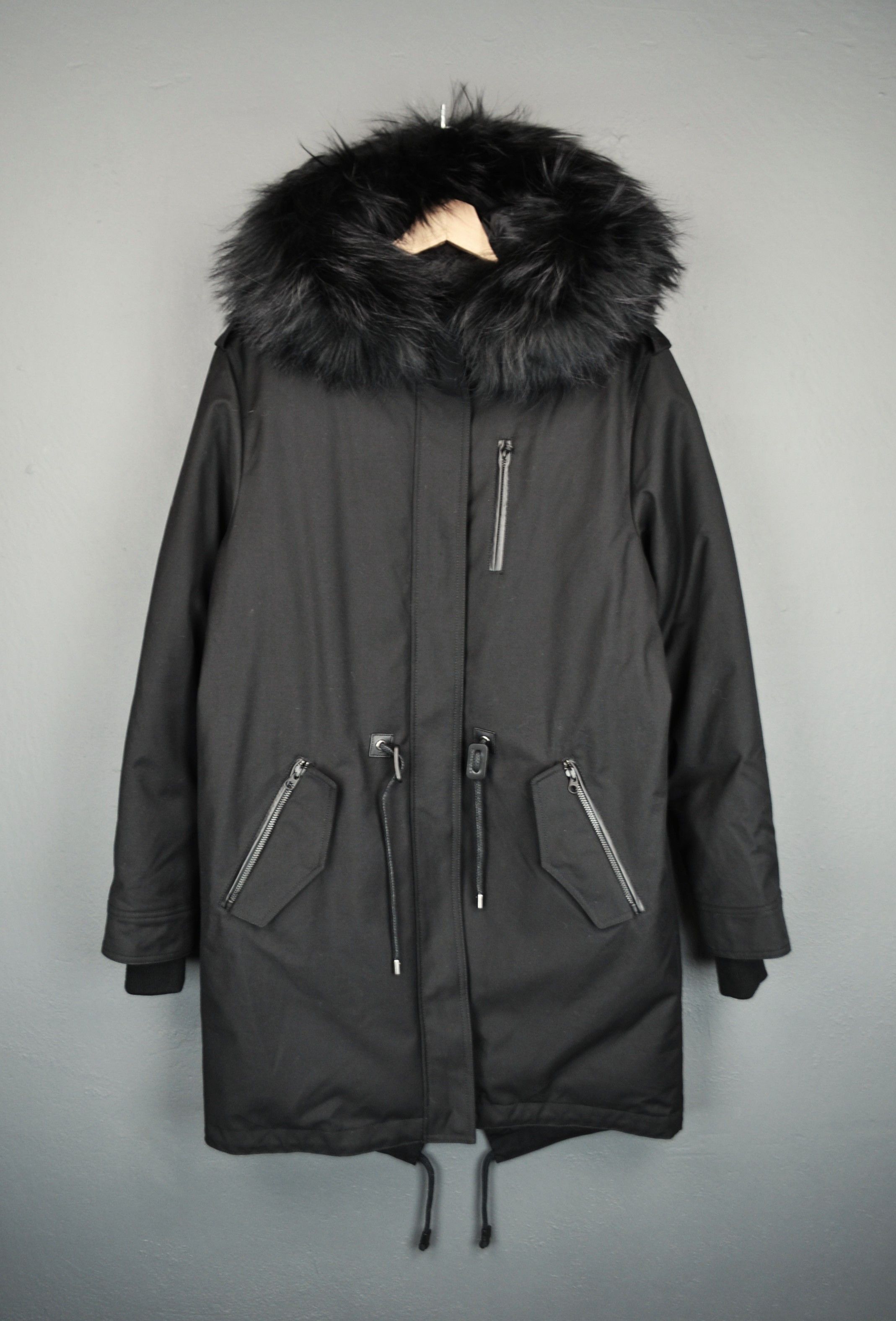 Mackage Mackage Rena-X Twill Parka With Fur M Size Black On Black Size M / US 6-8 / IT 42-44 - 1 Thumbnail