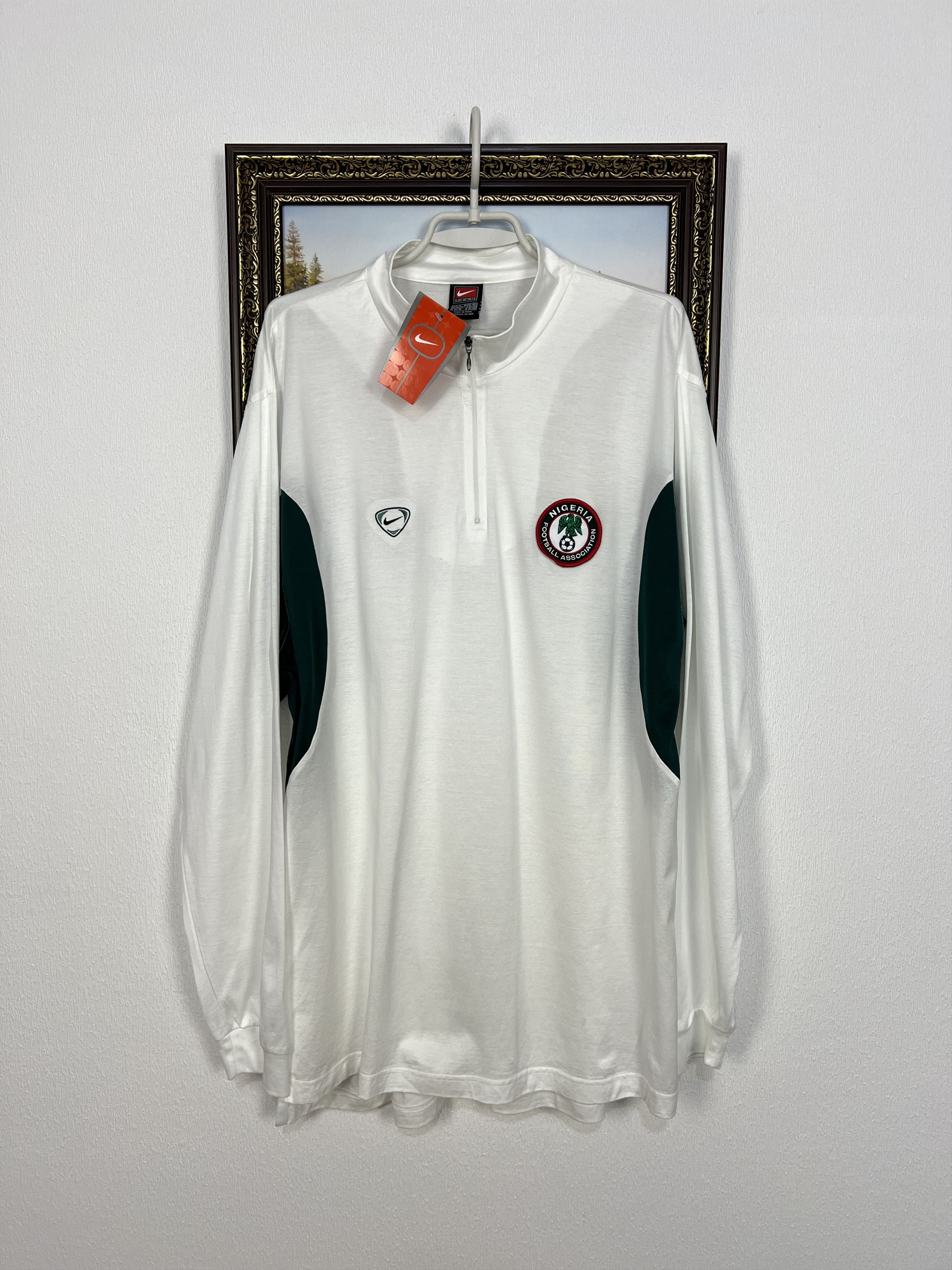 Vintage 90's Nike Nigeria Football Shirt Long Sleeve