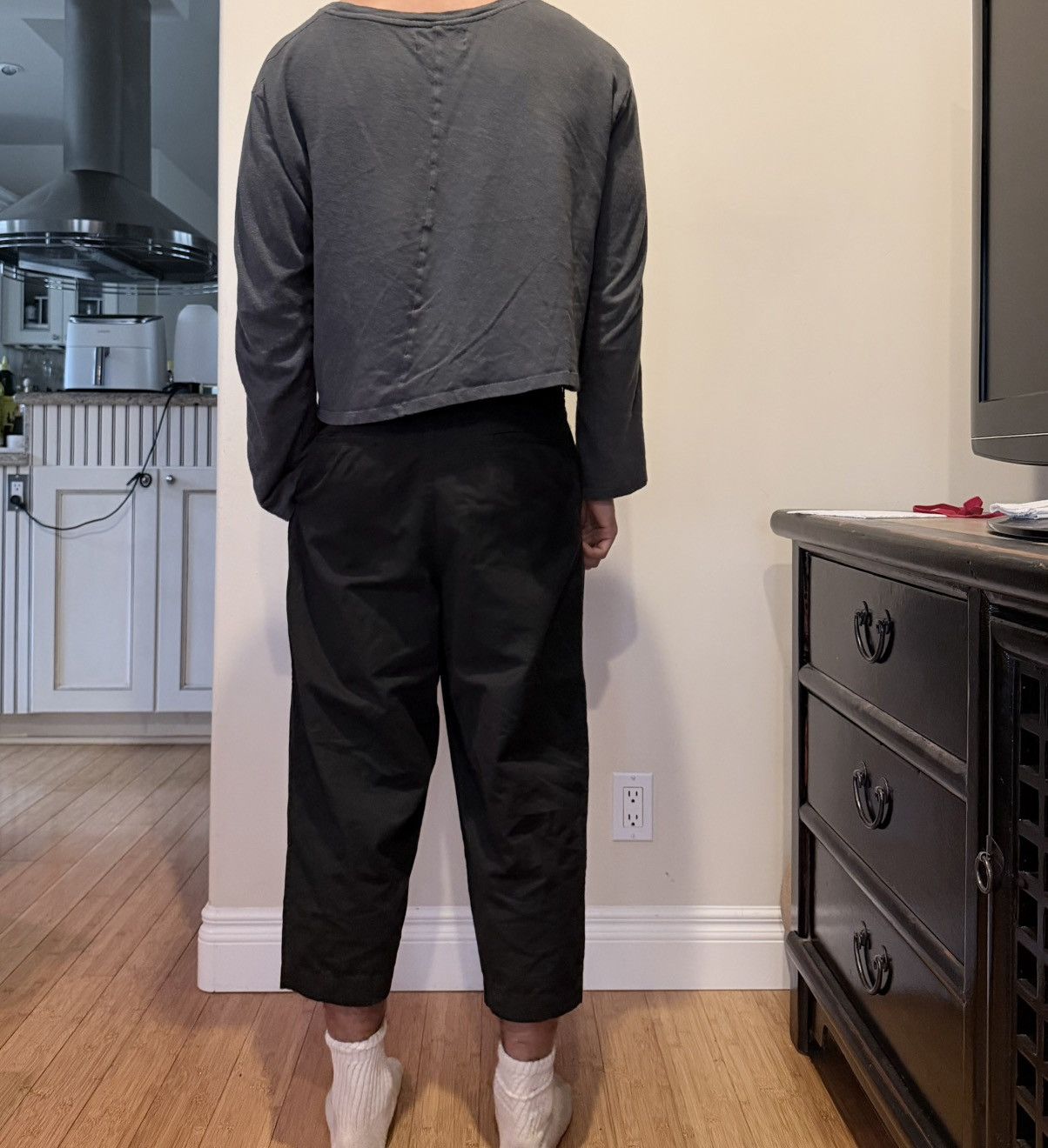 Comme des Garcons Homme COMME DES GARCONS HOMME Drop-Crotch Trousers Size US 30 / EU 46 - 8 Thumbnail