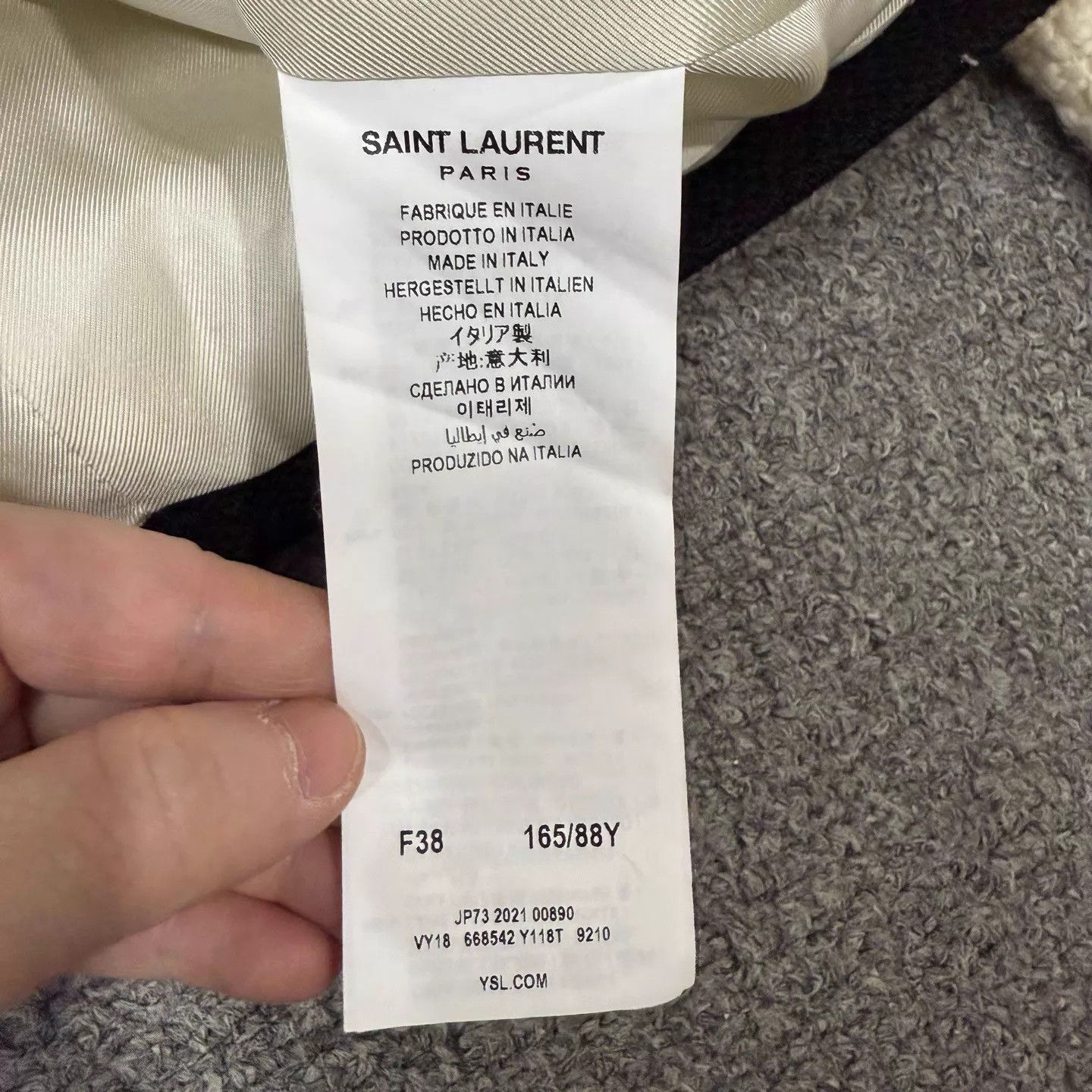Saint Laurent Paris Saint Laurent Ivory Gold Button Tweed Cardigan 38 99 New Size XS / US 0-2 / IT 36-38 - 4 Thumbnail