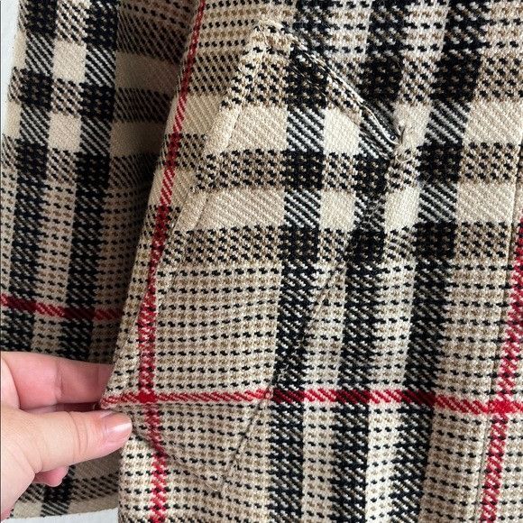 Burberry Burberry Longdon VTG 00's Nova Check Peacoat Double Breasted Size L / US 10 / IT 46 - 4 Thumbnail