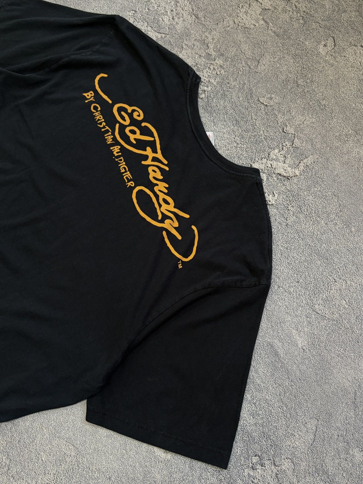 Ed Hardy Ed Hardy Dead or Alive Skull Roses Audigier Tee Black XXL Size US XXL / EU 58 / 5 - 9 Thumbnail