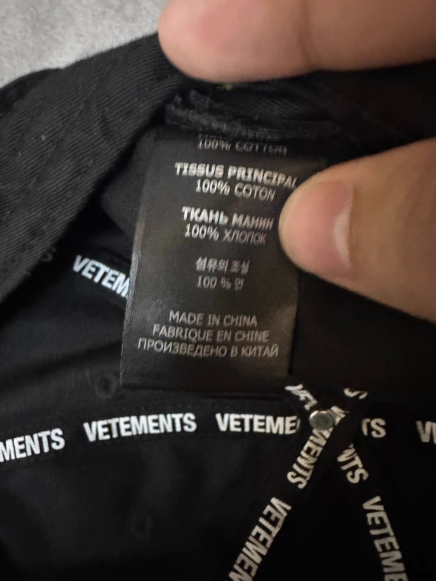 Vetements Vetements Text Logo Cap Size ONE SIZE - 6 Thumbnail