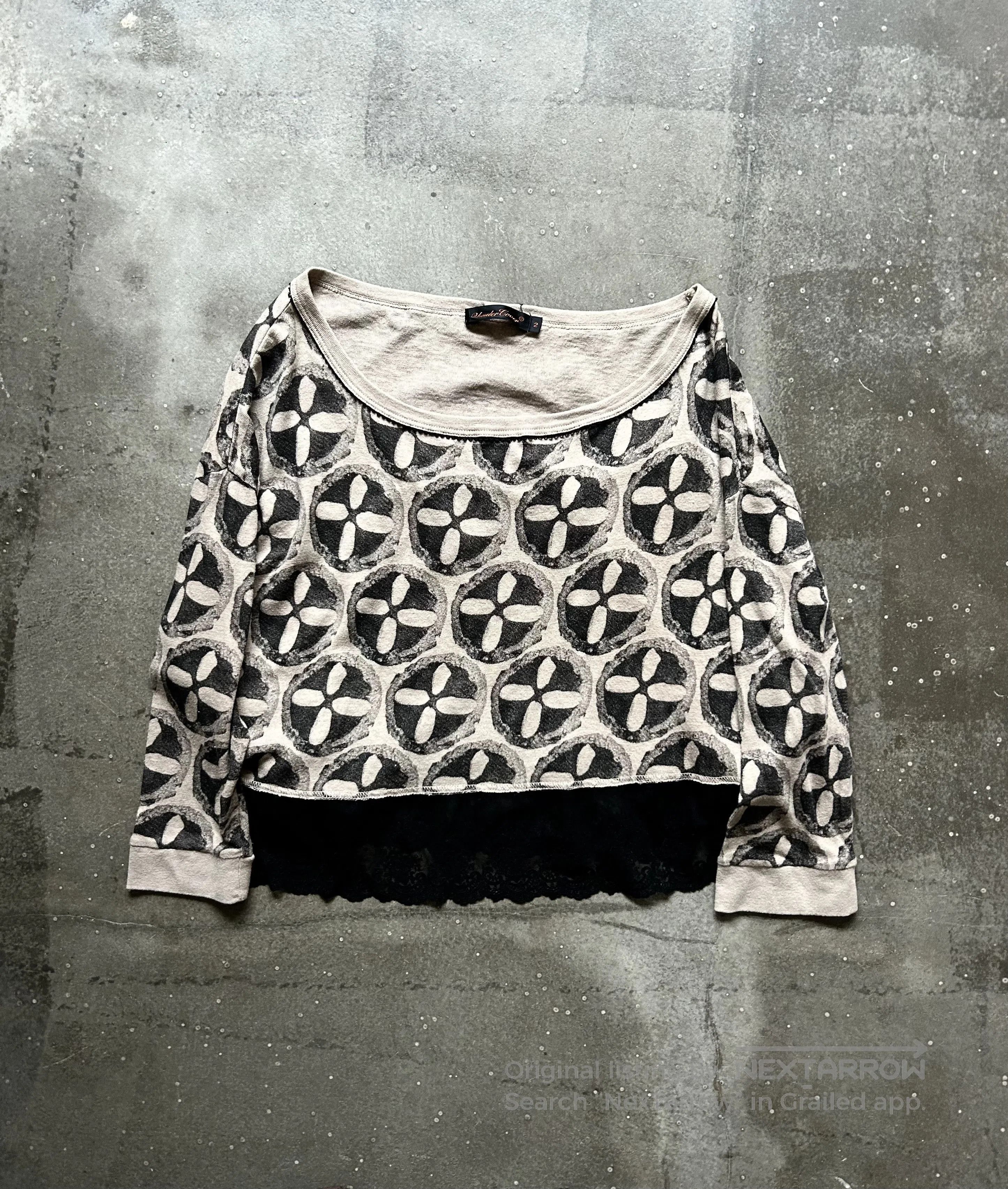 Undercover UNDERCOVER 05ss Lace Print Top. Size M / US 6-8 / IT 42-44 - 1 Thumbnail