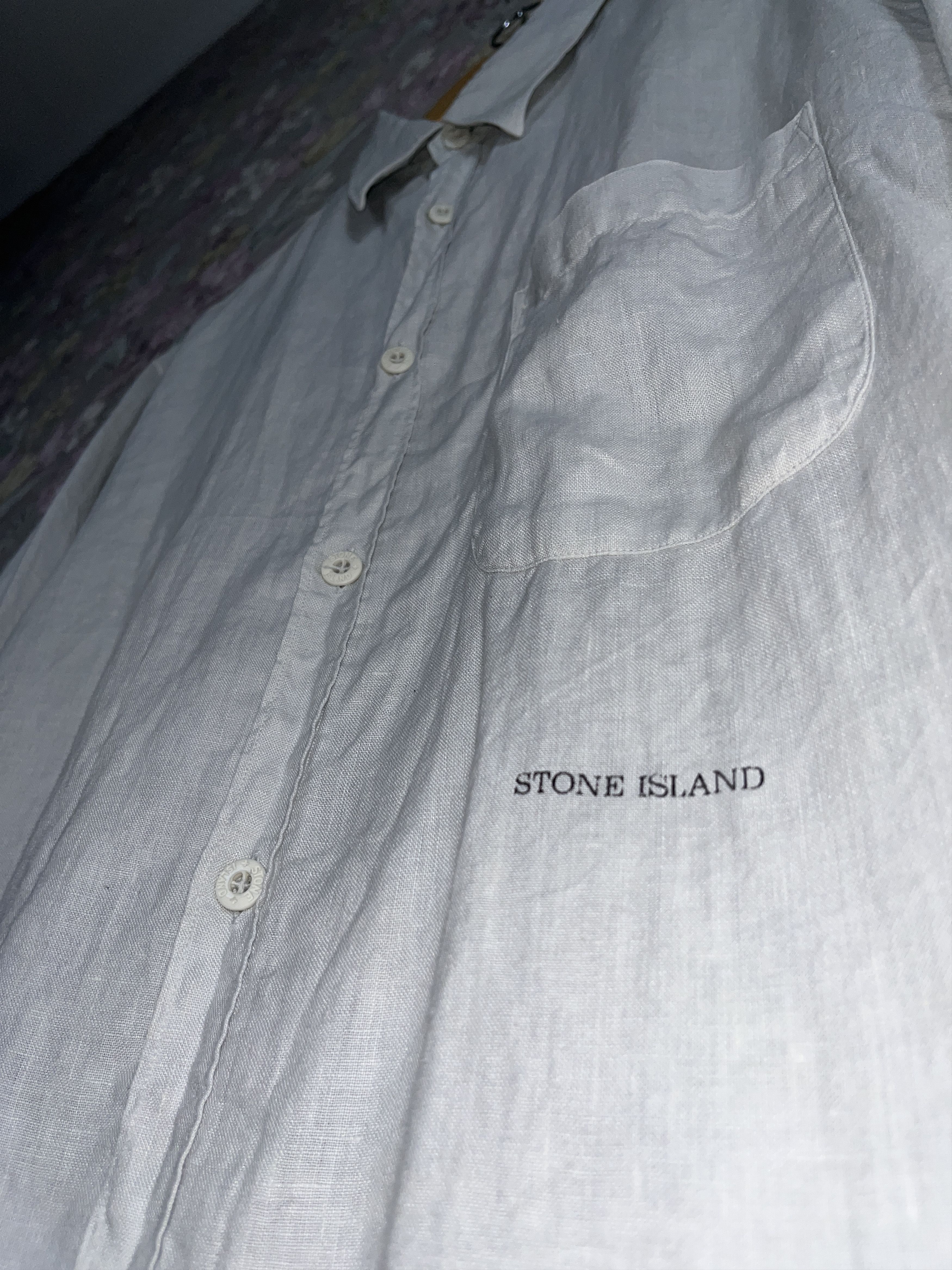 Stone Island Stone Island C.P vintage Linen button up casual shirt Size US L / EU 52-54 / 3 - 5 Thumbnail