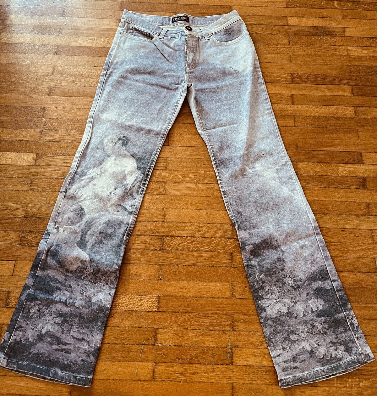 Roberto Cavalli Roberto Cavalli purple Jeans – Vintage Early-2000s / Size M Size 28" / US 6 / IT 42 - 1 Thumbnail
