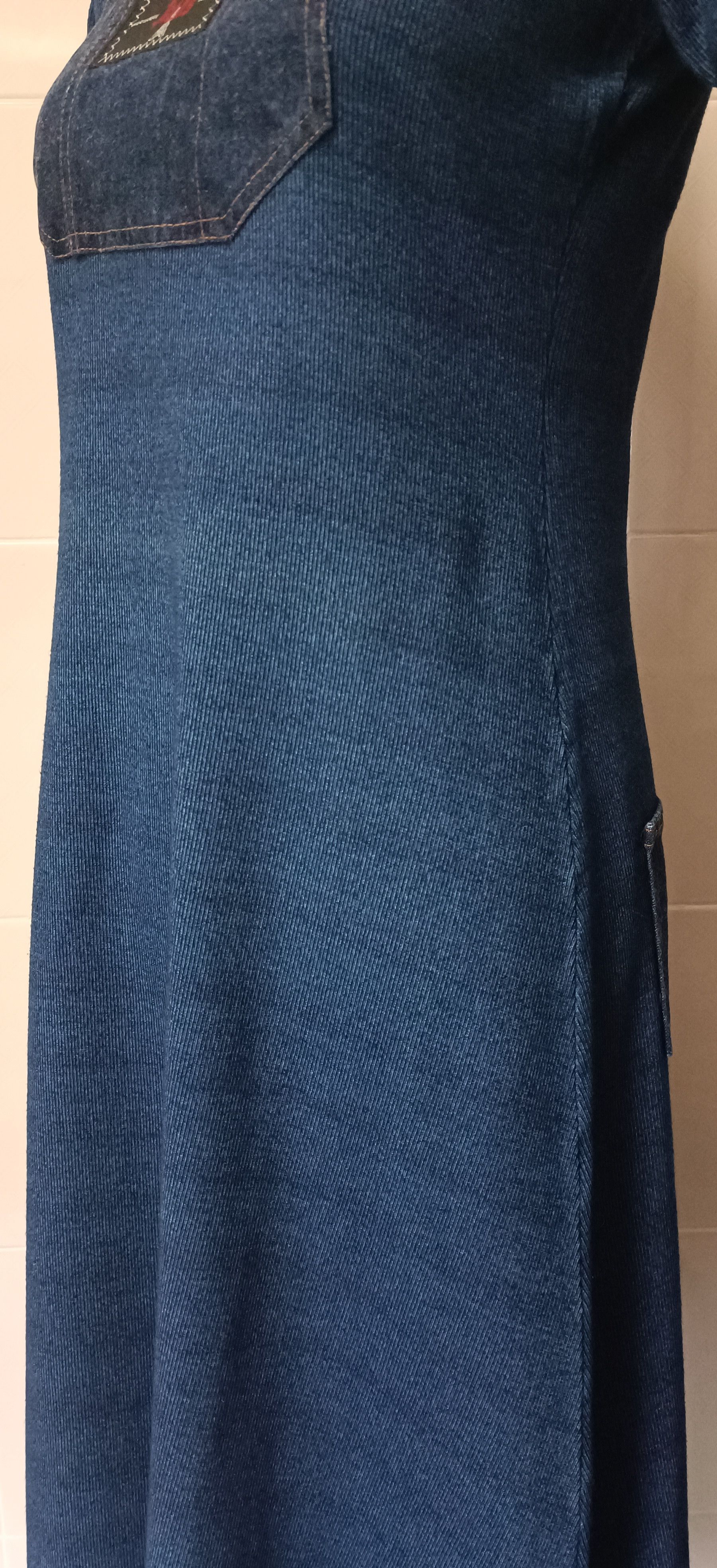 Jean Paul Gaultier 90's - Gaultier Jeans Denim pockets - maxi dress Size M / US 6-8 / IT 42-44 - 6 Thumbnail