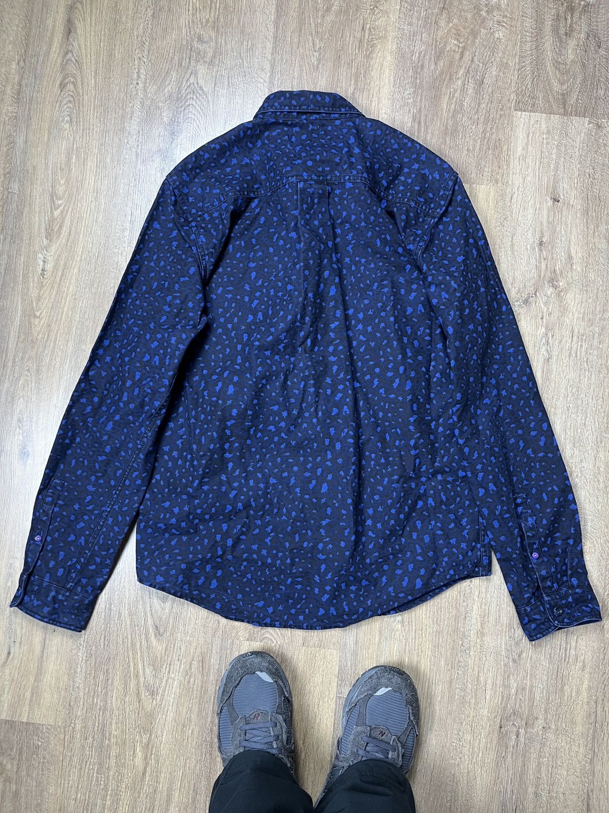 Designer × Libertine-Libertine ➕ libertine libertine blue camo overshirt jacket Size US L / EU 52-54 / 3 - 4 Thumbnail