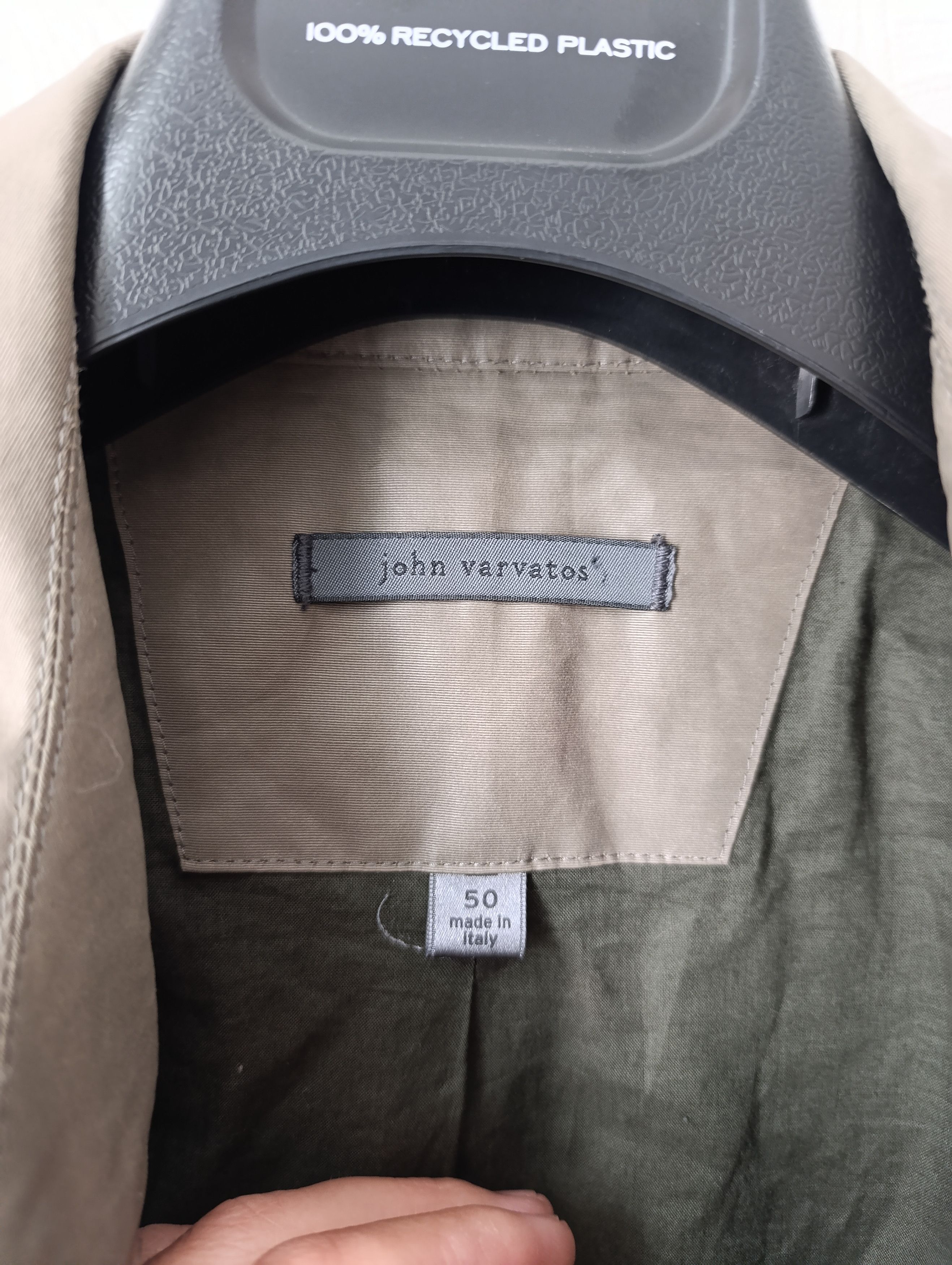 John Varvatos JOHN VARVATOS USA MEN'S TAUPE TRENCH COAT Size US M / EU 48-50 / 2 - 10 Thumbnail