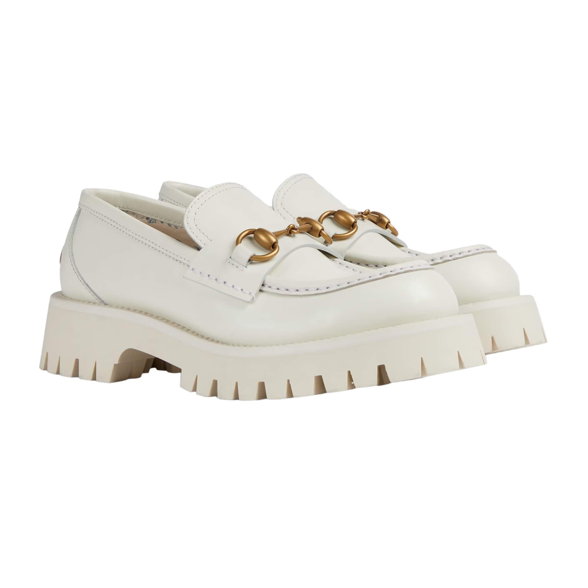 Gucci Horsebit Bee Lug Sole Loafers SIZE 40.5
