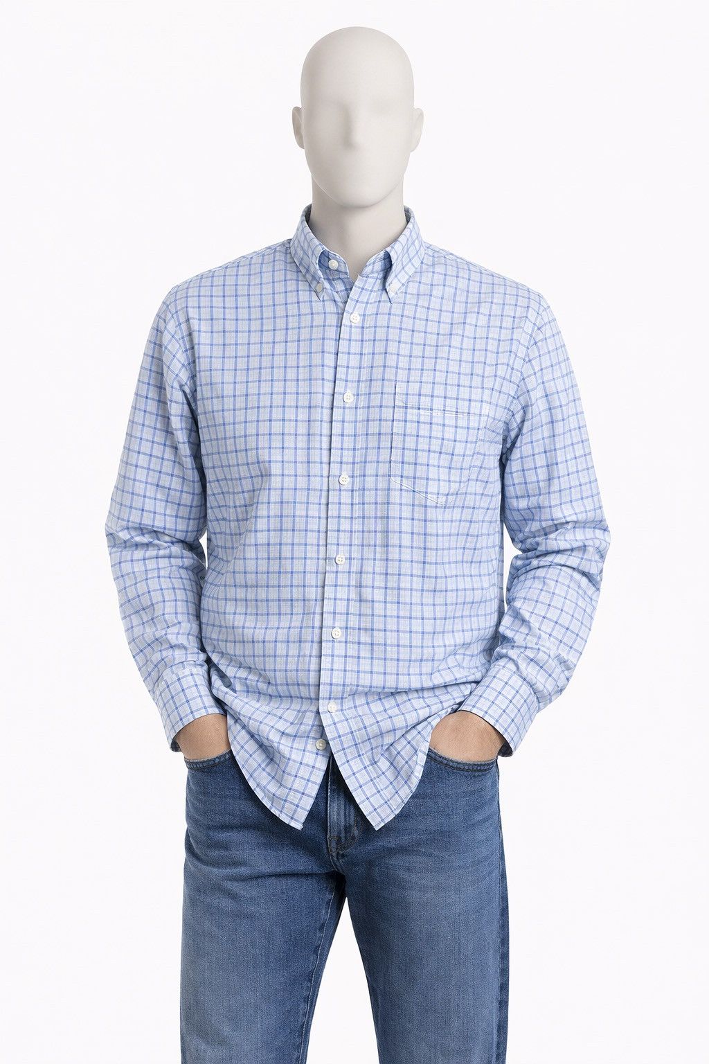 Brunello Cucinelli Brunello Cucinelli Check Button Up Luxury Shirt Size M Size US M / EU 48-50 / 2 - 1 Thumbnail