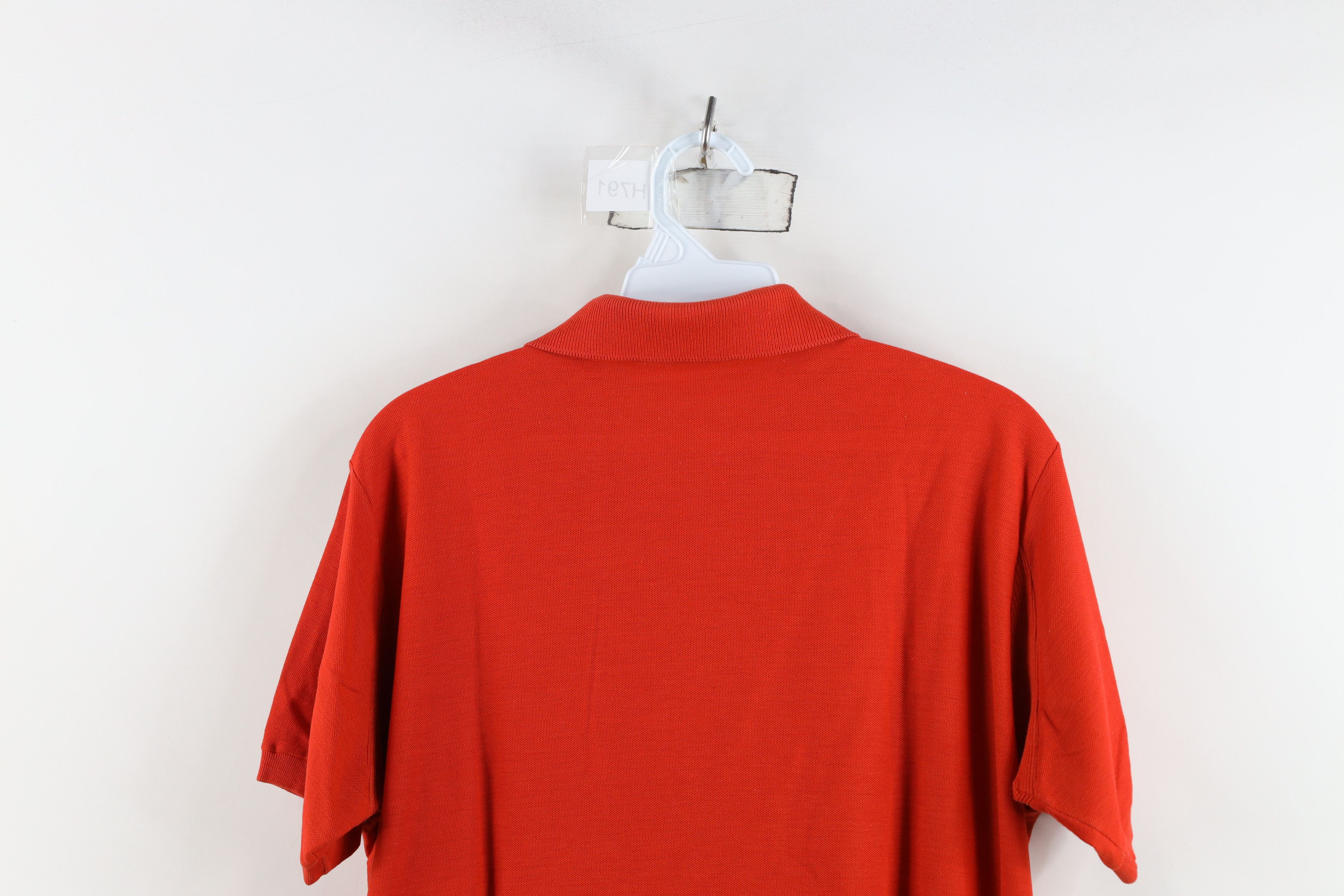 Vintage Vintage 70s Streetwear Gusset Collared Polo Shirt Orange USA Size US L / EU 52-54 / 3 - 13 Thumbnail