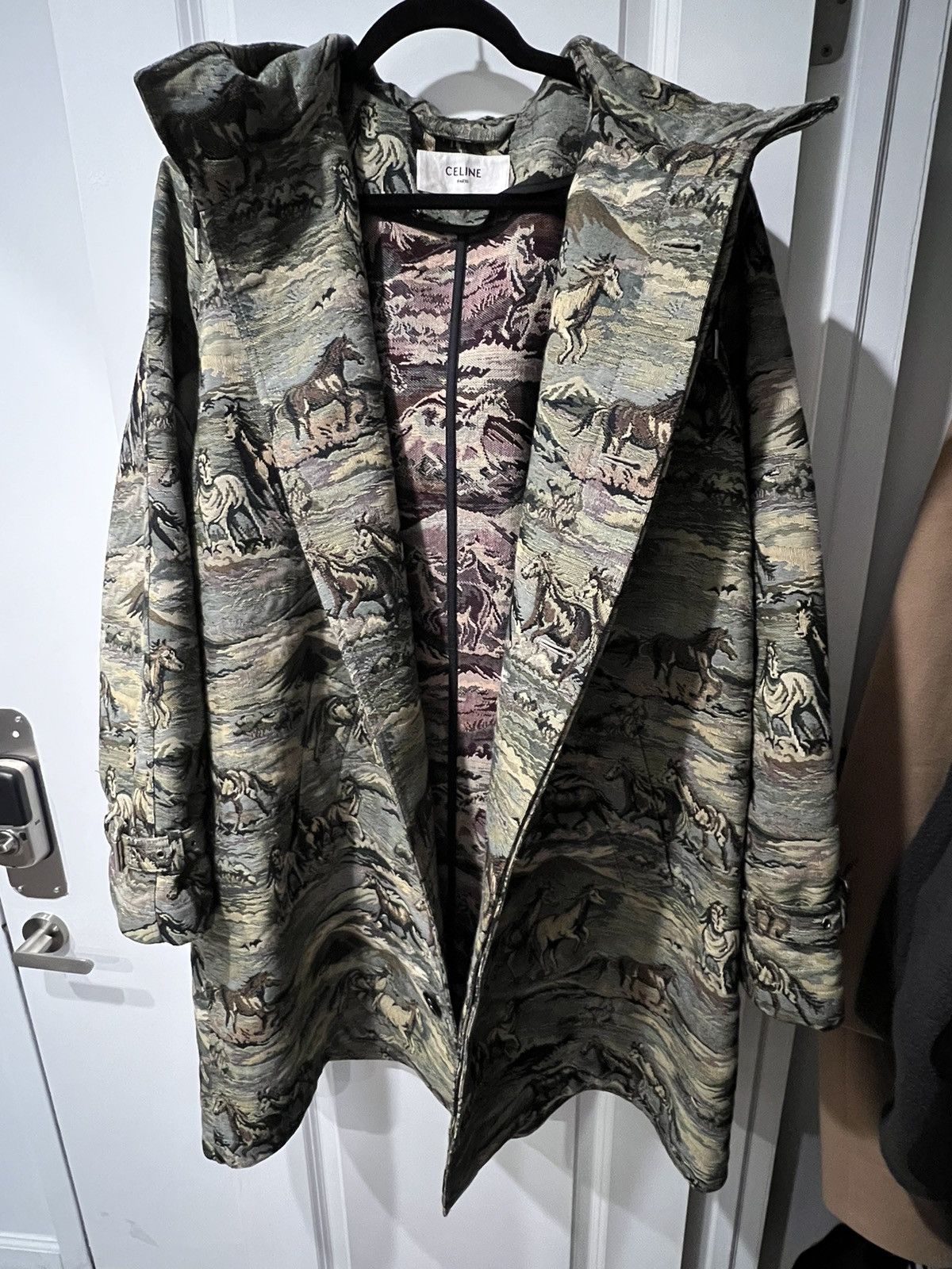 Celine Celine MILITARY PARKA WITH CAMARGUE TAPESTRY Size US L / EU 52-54 / 3 - 3 Thumbnail