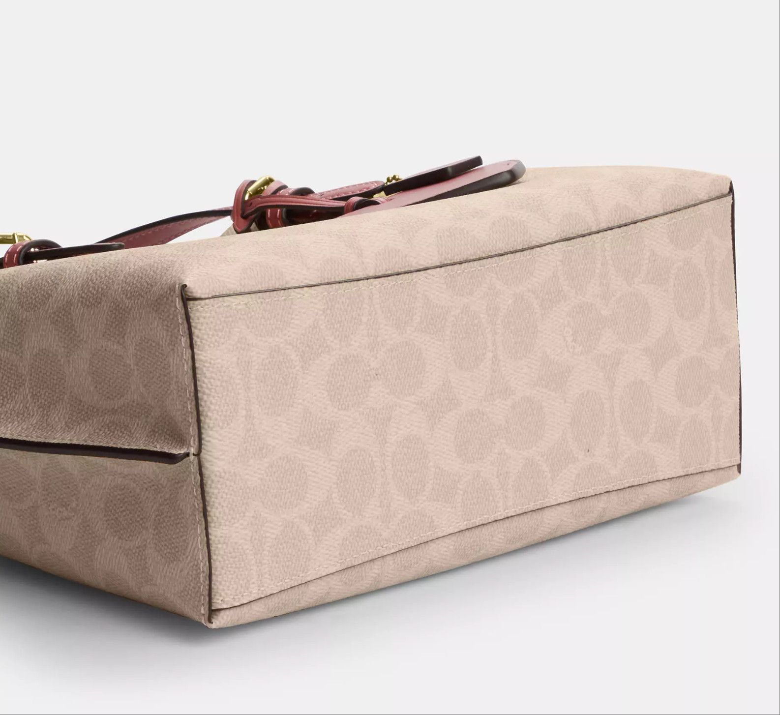 Coach Mollie Tote Bag 25 In Signature Canvas With Heart Charm Size ONE SIZE - 12 Thumbnail