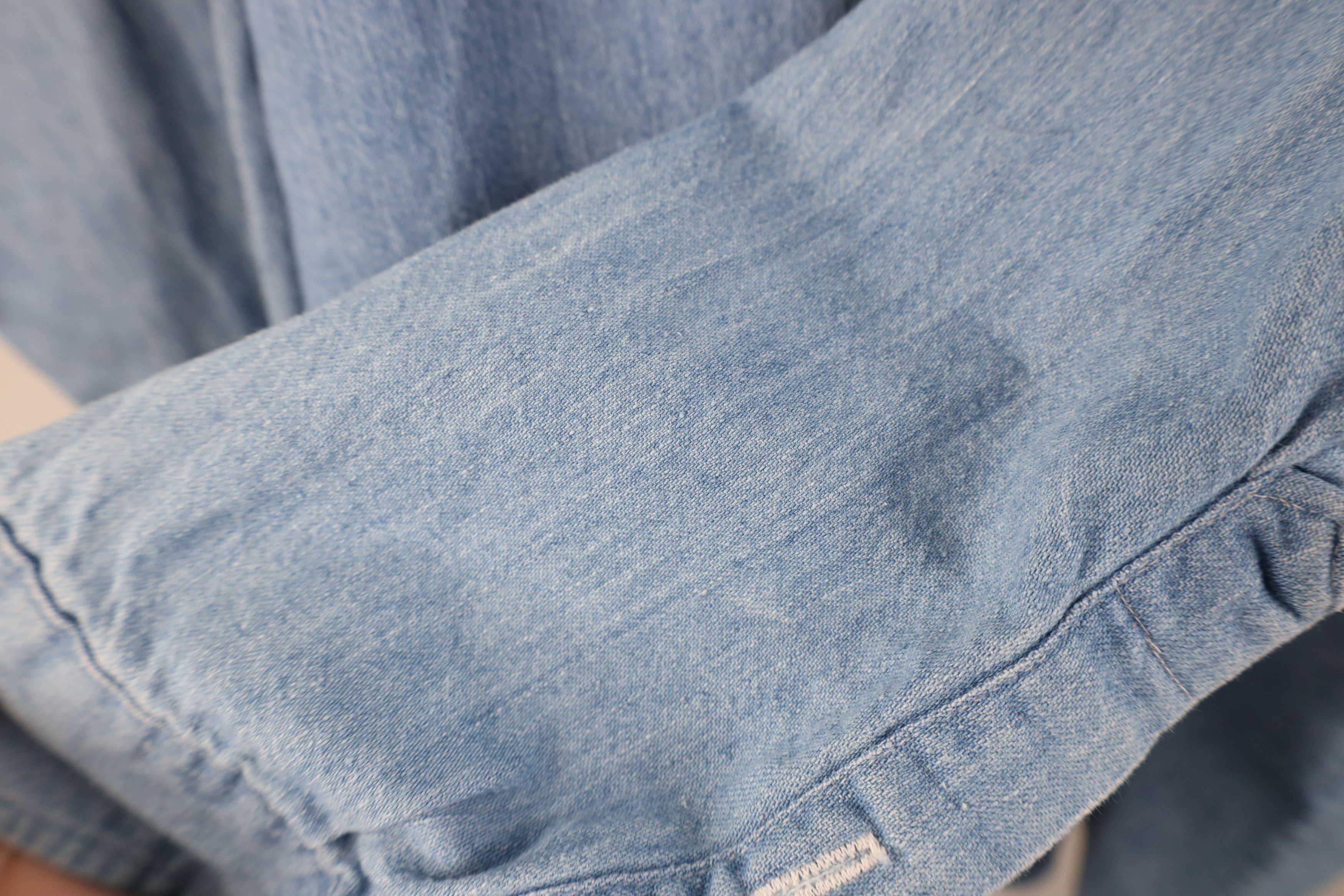 Vintage Vintage 90s Plumbers Union Denim Button Down Shirt Blue USA Size US XL / EU 56 / 4 - 7 Thumbnail