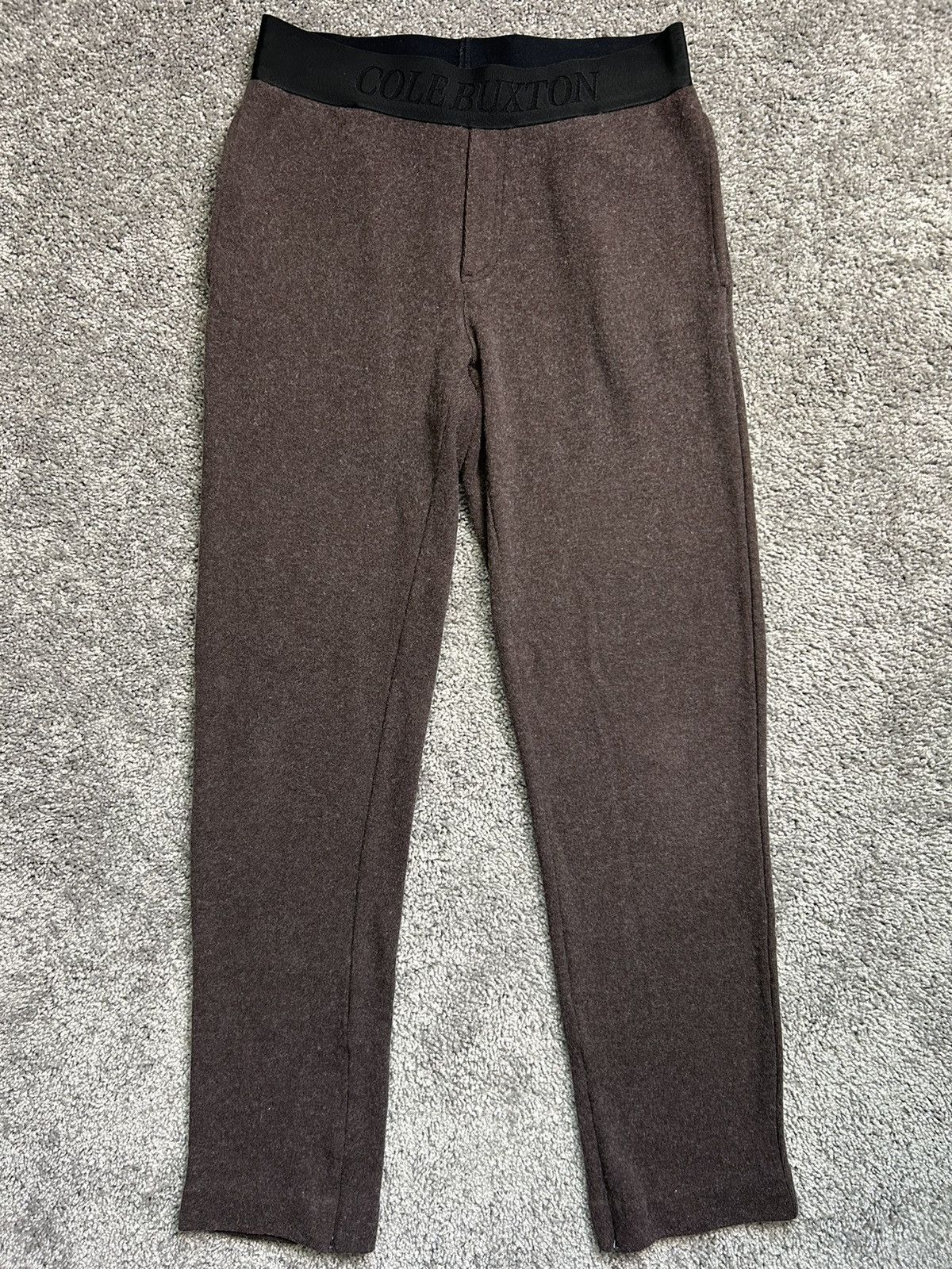 image of Cole Buxton Pants Zippered Cuff Viscose Casmere Medium in Brown, Men's (Size 30)