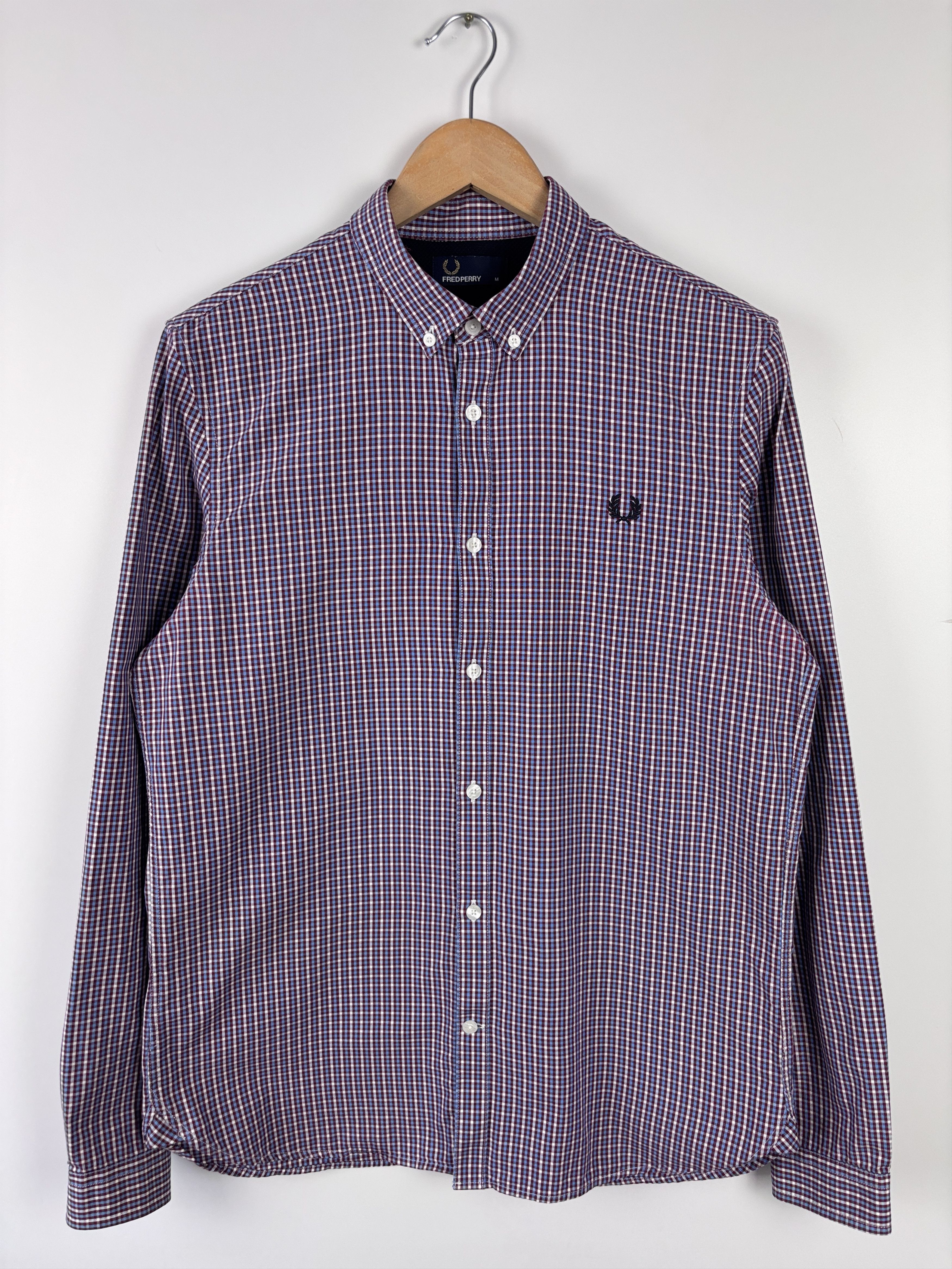 Fred Perry Fred Perry Gingham Check Long Sleeve Button Down Shirt M Size US M / EU 48-50 / 2 - 1 Thumbnail