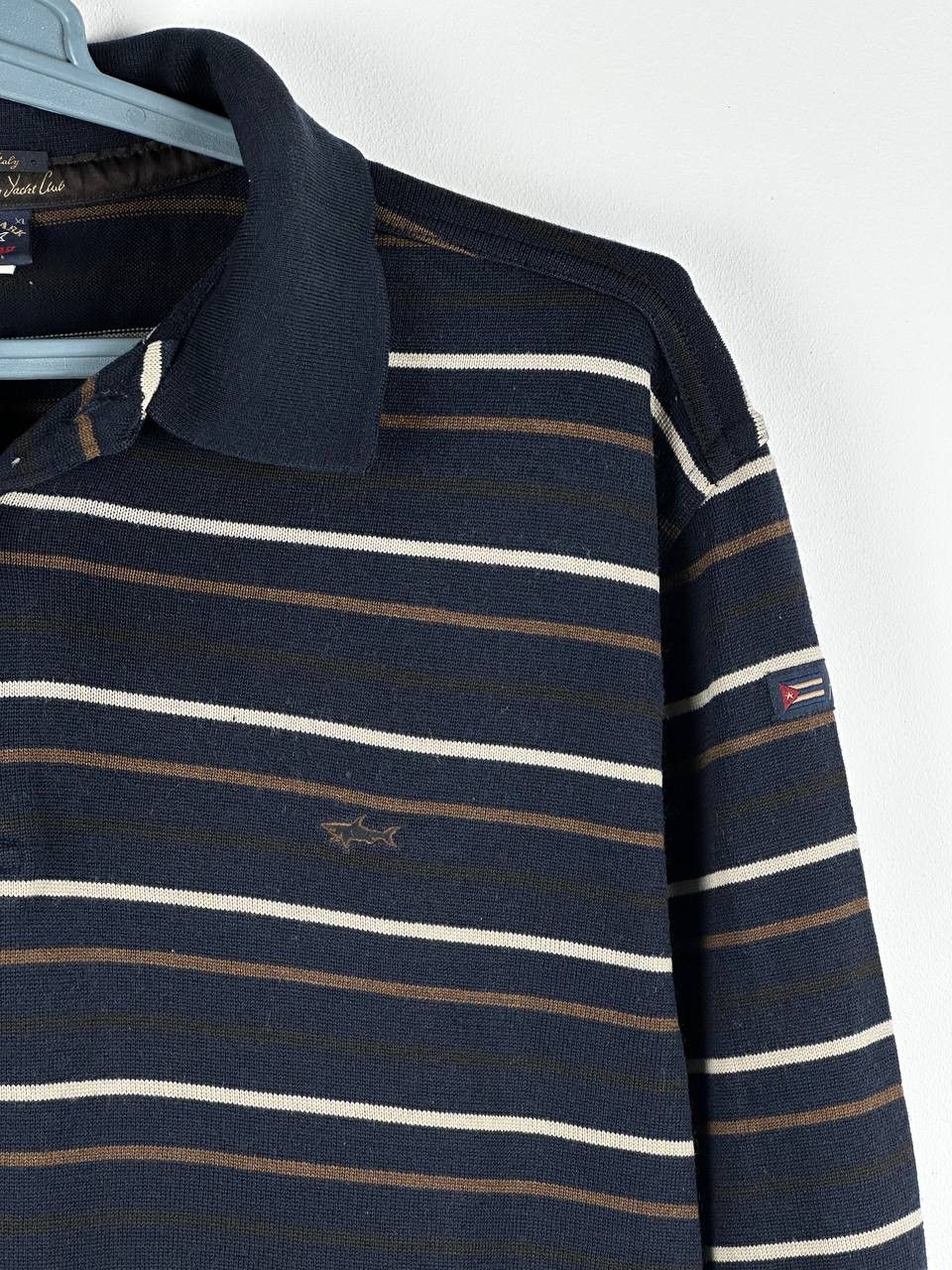 Paul & Shark × Vintage Paul Shark Wool Havana Havana Yacht Club Sweater Size US XL / EU 56 / 4 - 4 Thumbnail