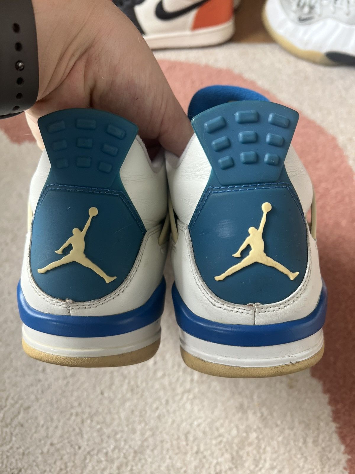 Jordan Brand Jordan 4 Retro Military Blue (2006) Vintage Sneakers Size US 9.5 / EU 42-43 - 6 Thumbnail