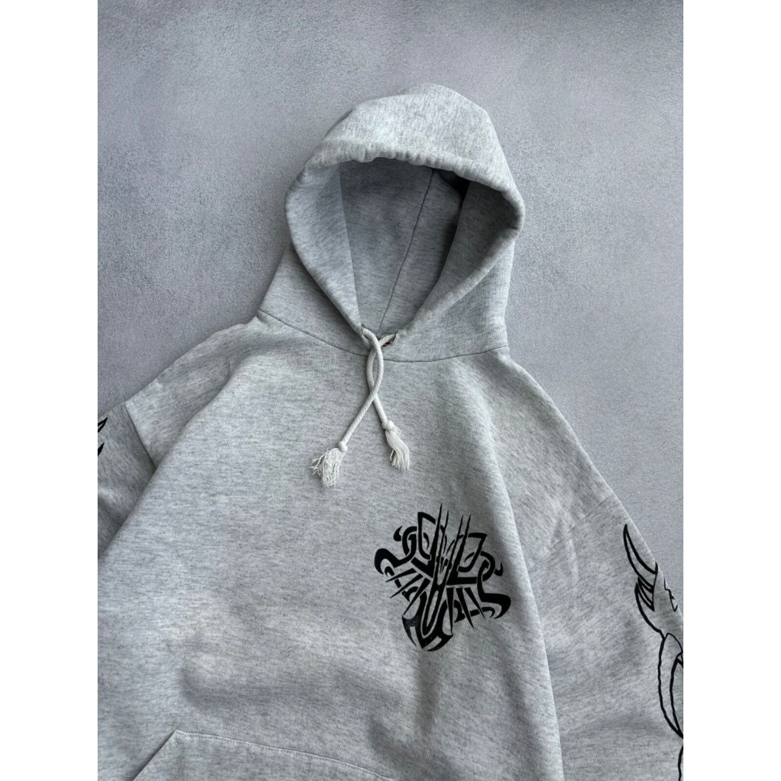 Tribal Streetwear VTG Tribal Streetwear USA Grey Logos Hoodie Size US S / EU 44-46 / 1 - 11 Thumbnail