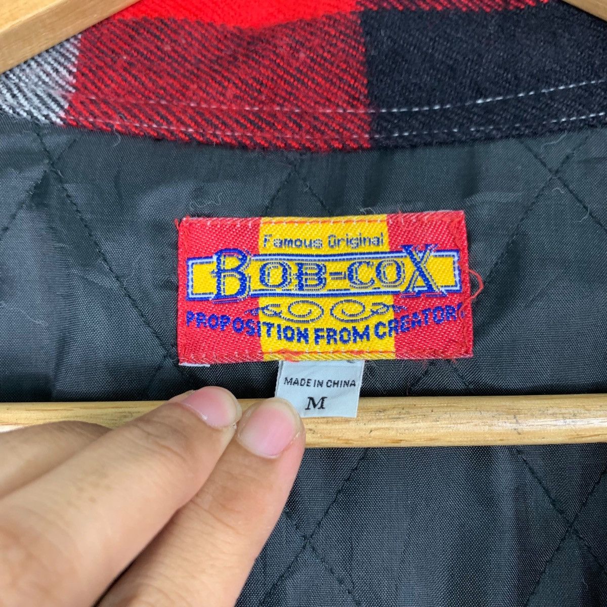 Flannel BOB-COX Red Checked Flannel Jacket #1143-C52 Size US M / EU 48-50 / 2 - 13 Thumbnail