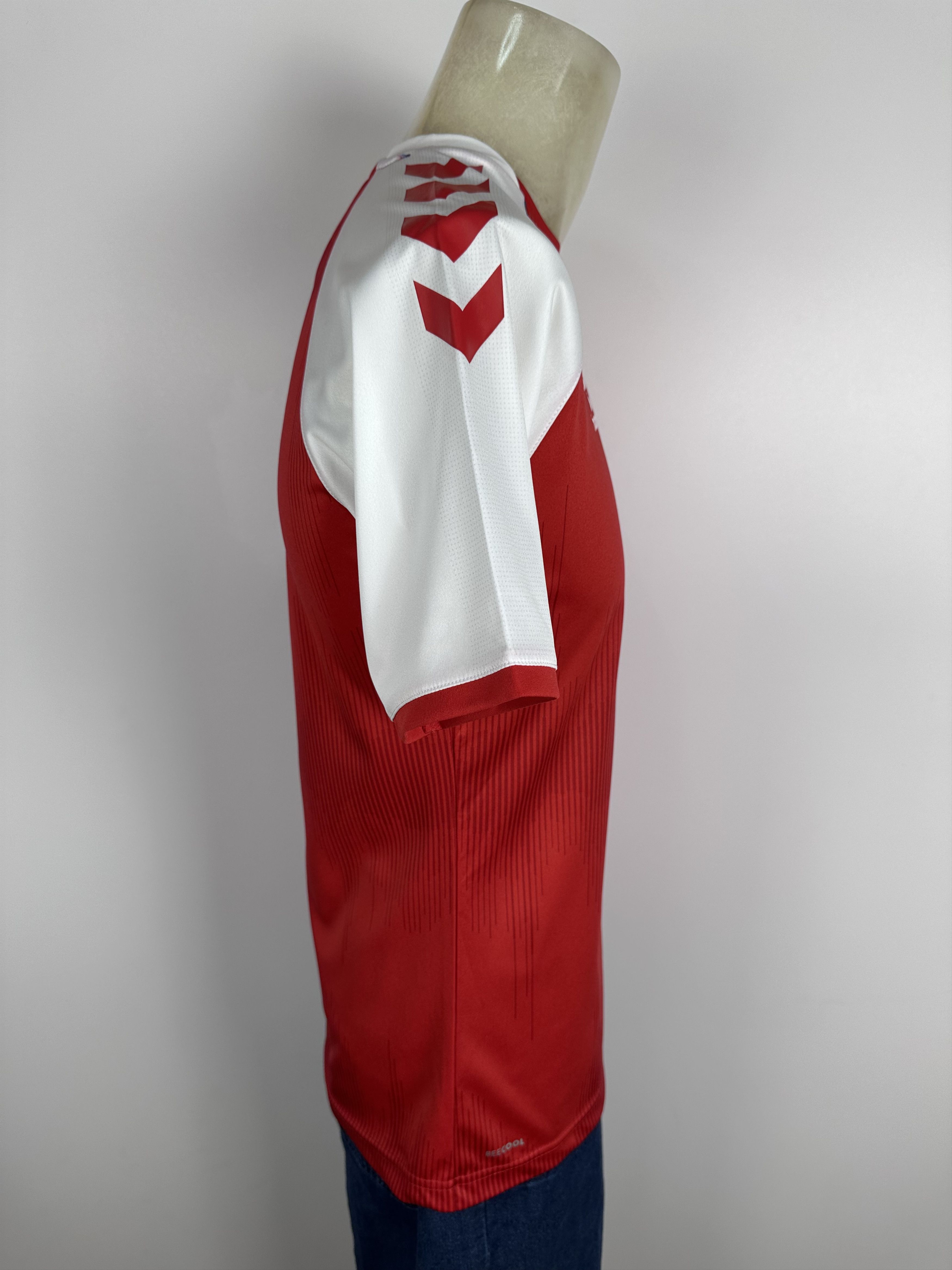 Hummel DENMARK 2021 2022 FOOTBALL SHIRT JERSEY #8 DELANEY HUMMEL Size US M / EU 48-50 / 2 - 3 Thumbnail