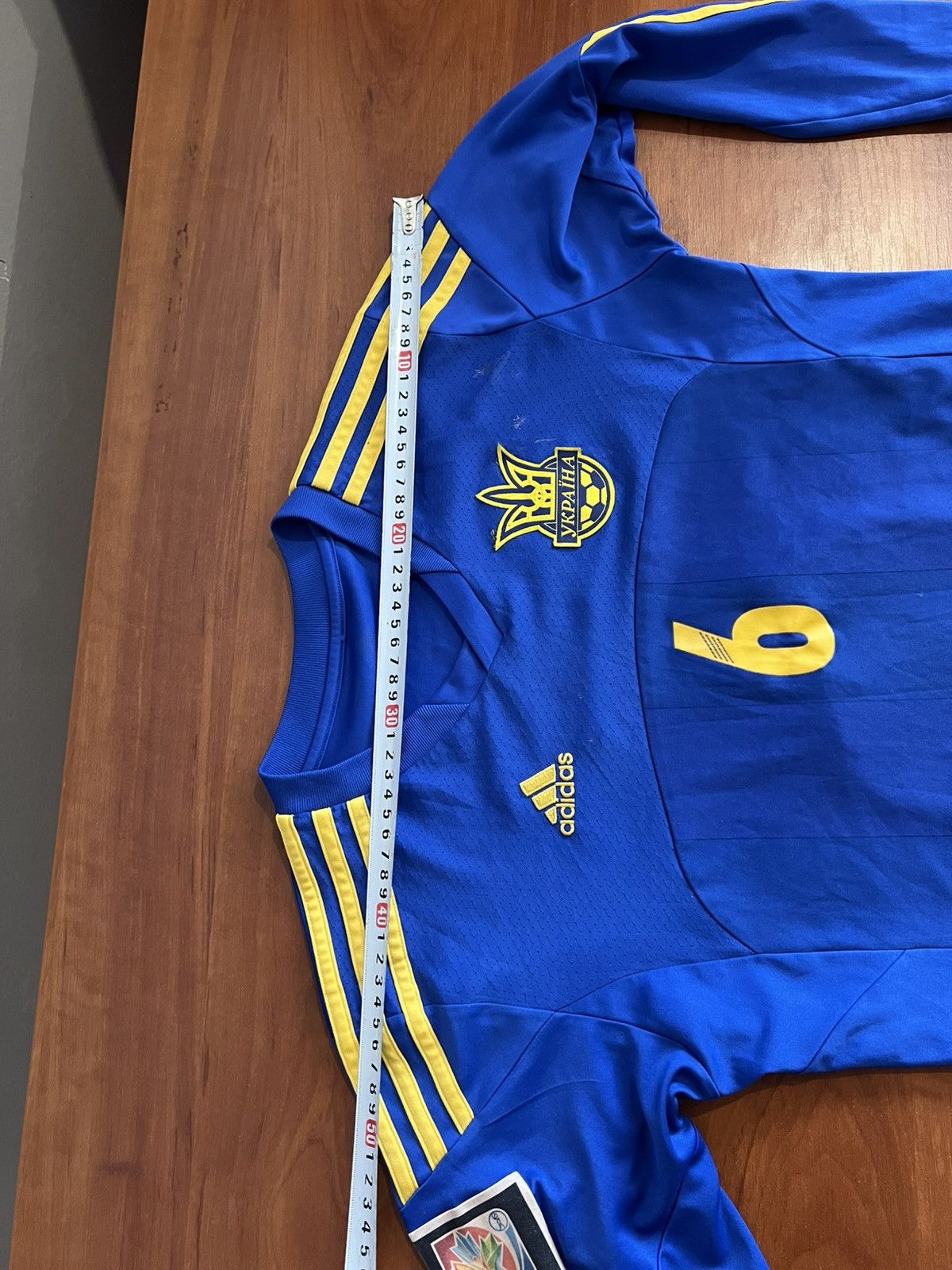 Adidas 2013/14 UKRAINE #6 PEKUR WOMEN WORLD CUP MATCH WORN JERSEY Size M / US 6-8 / IT 42-44 - 23 Thumbnail