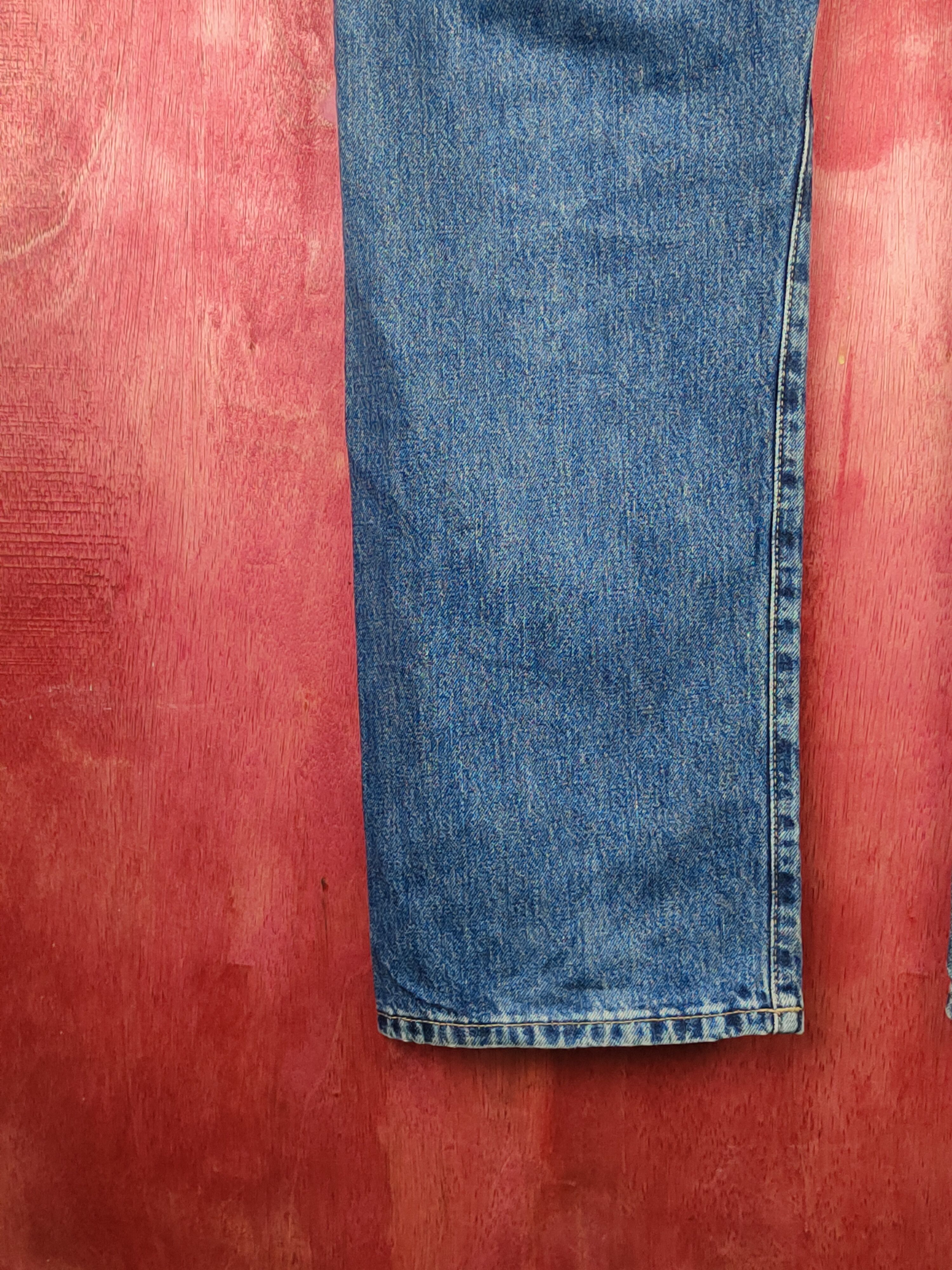 Japanese Brand Uniqlo Blue Distressed Ripped Jeans #S1692 Size US 38 / EU 54 - 10 Thumbnail