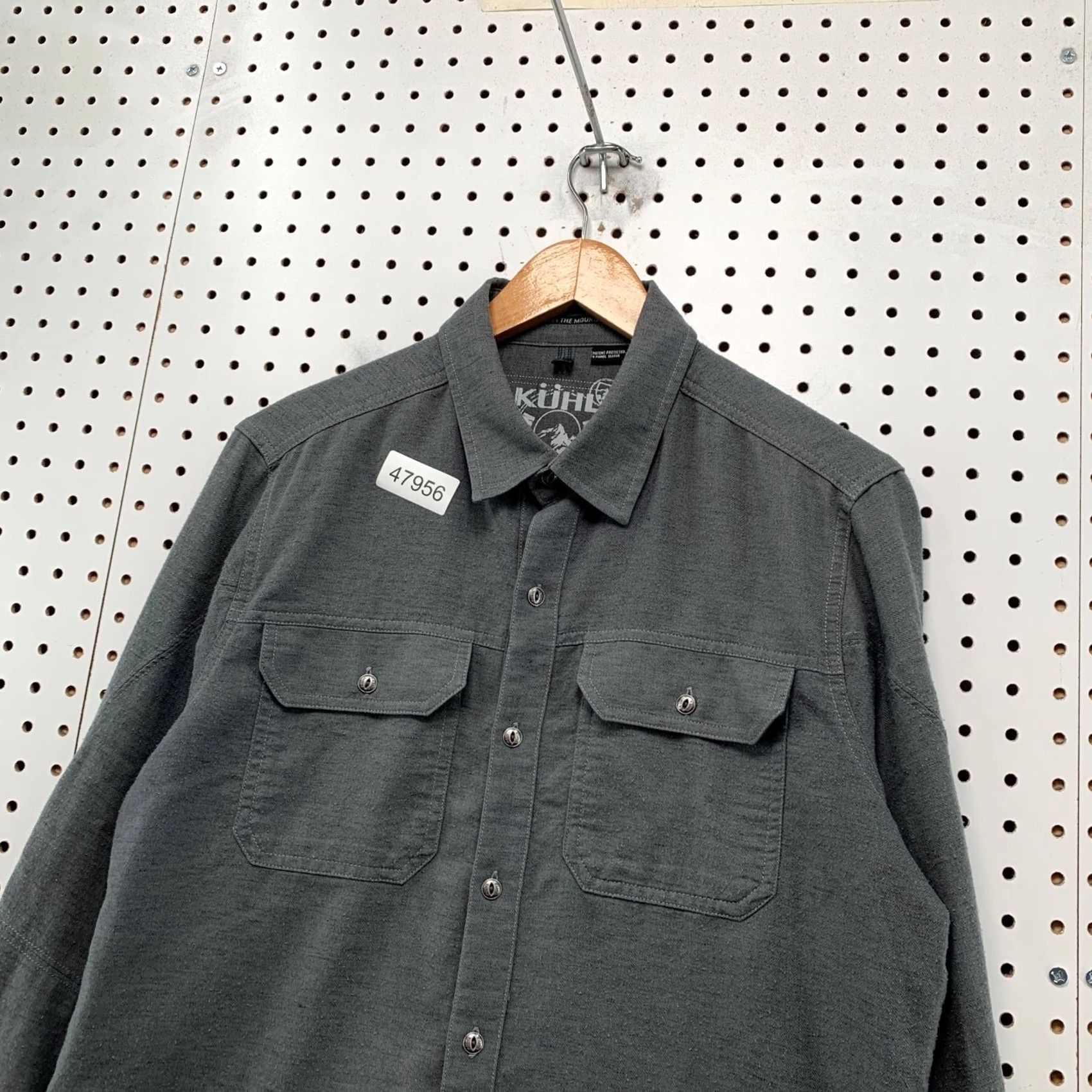 Vintage Kuhl Flannel Button Shirt Mens Small Gray Descendr Long Sleeve Lightweight Hike Size US S / EU 44-46 / 1 - 6 Thumbnail