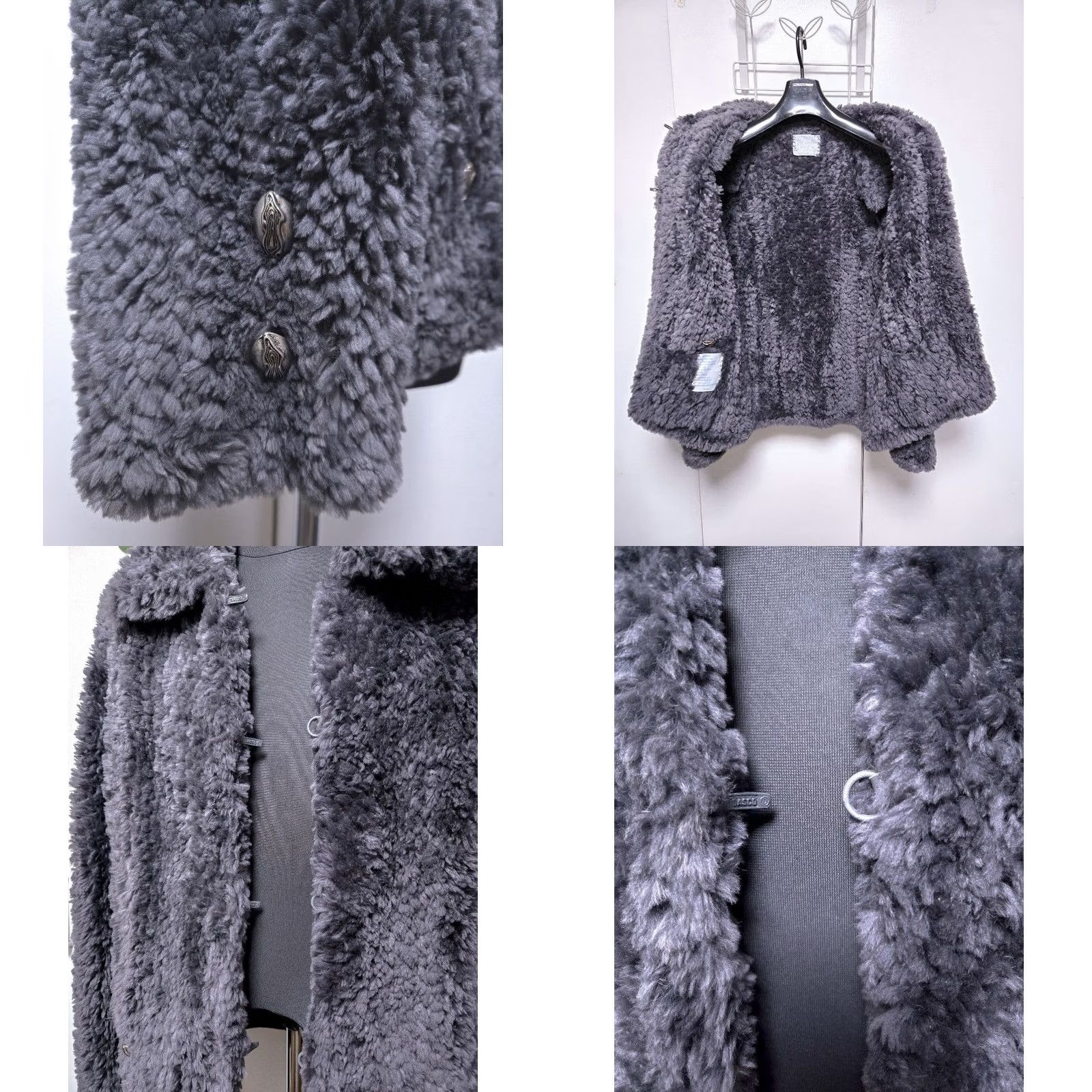 Vintage VINTAGE Paula Lishman Canadian-made beaver jacket Size M Women's Jacket Gray Overcoat Fur Canada M Women Size M / US 6-8 / IT 42-44 - 8 Thumbnail