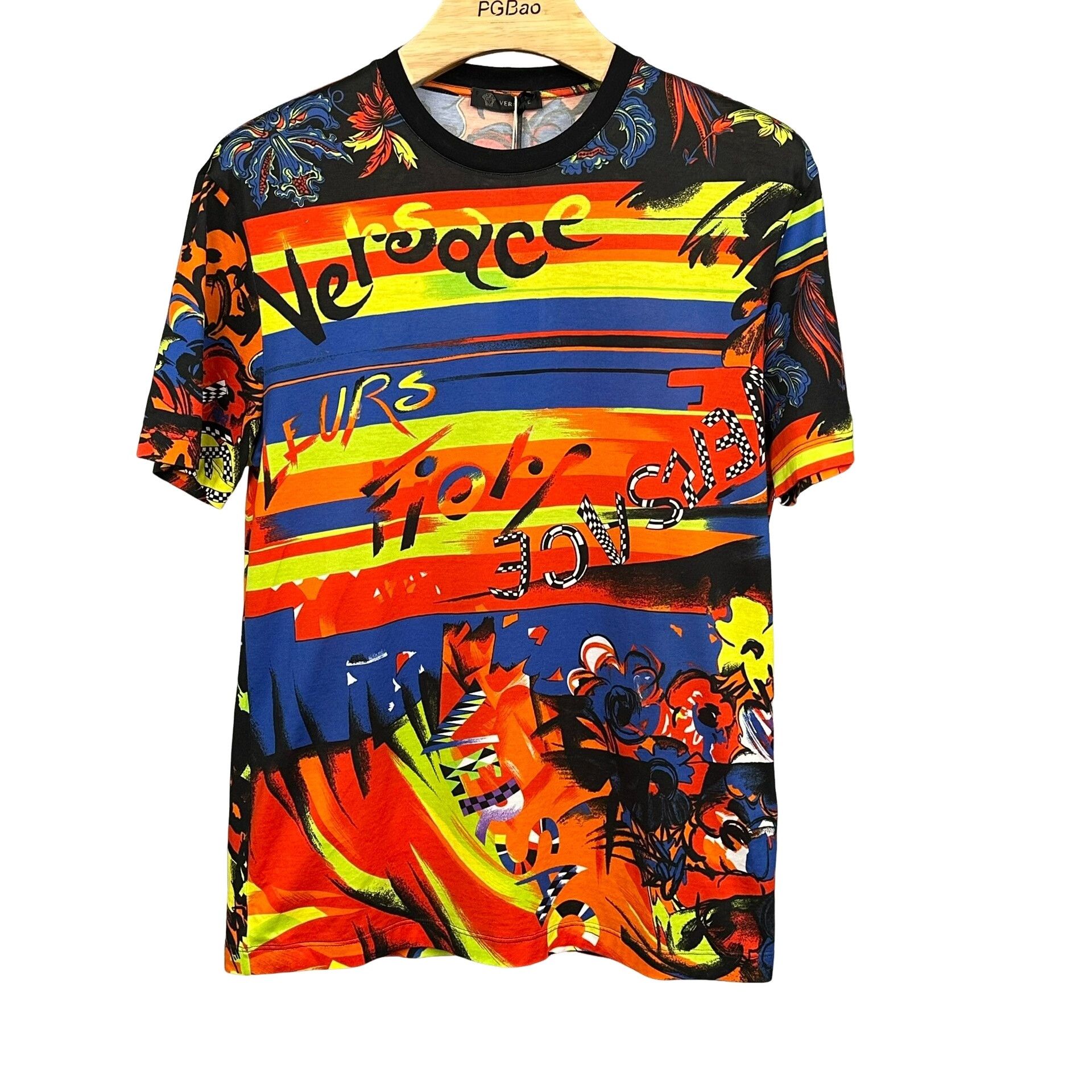 Versace Versace Floral Graphic Print T-Shirt Size S Size US S / EU 44-46 / 1 - 1 Thumbnail