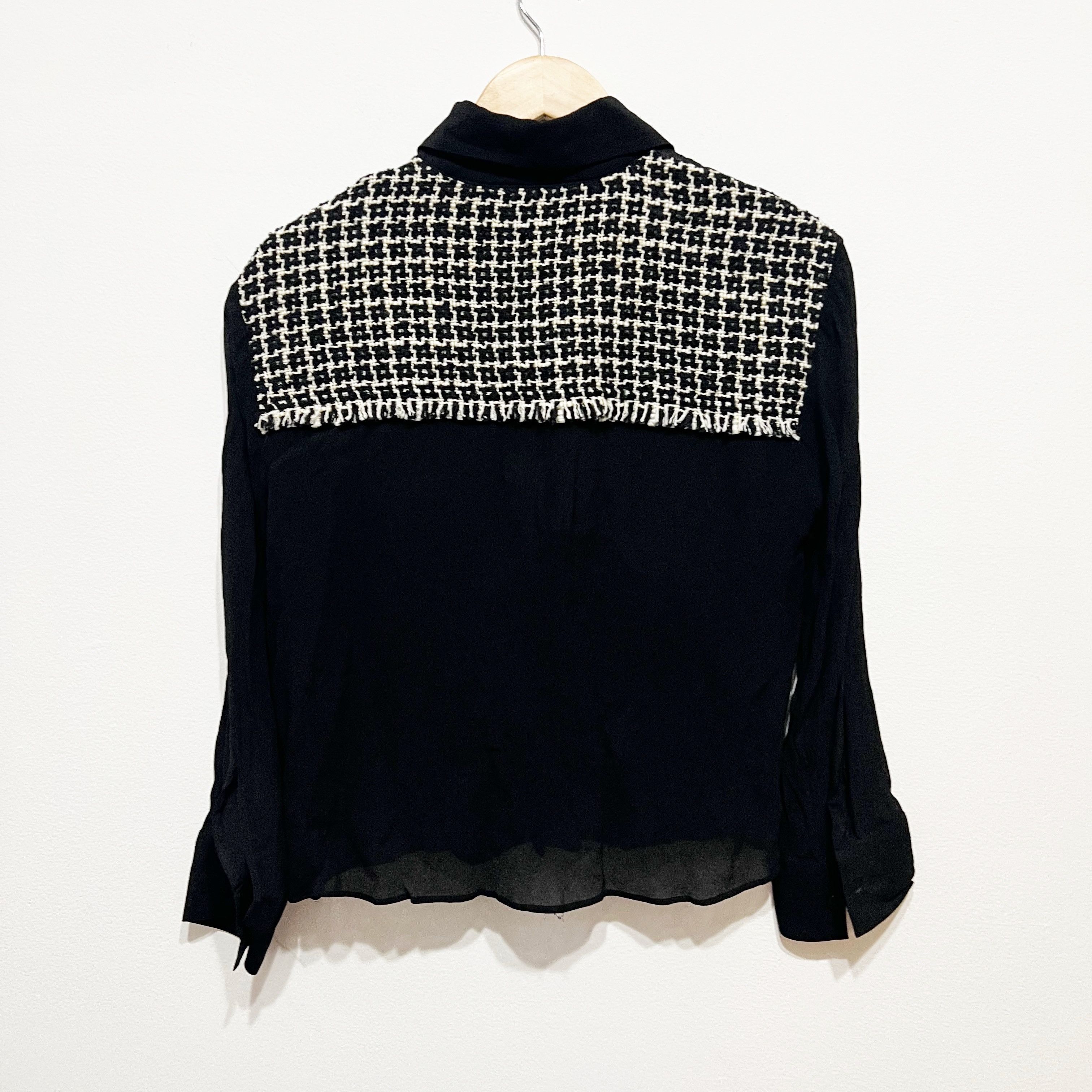 Zara Zara Semi Sheer Chiffon Boucle Tweed Size XS / US 0-2 / IT 36-38 - 3 Thumbnail
